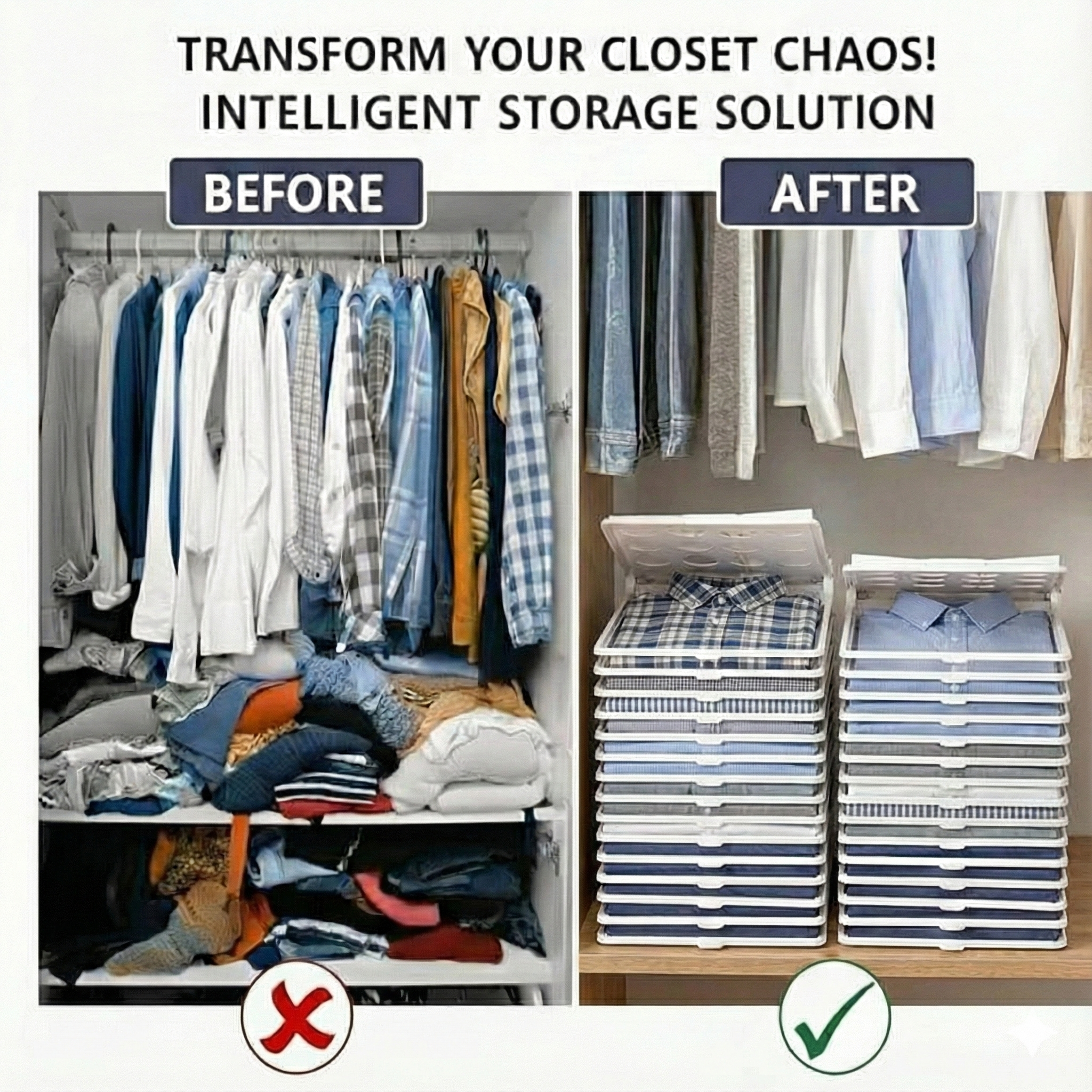 MechDel.india Facebook ad: Say Goodbye to Messy Clothes, The Ultimate Folding…