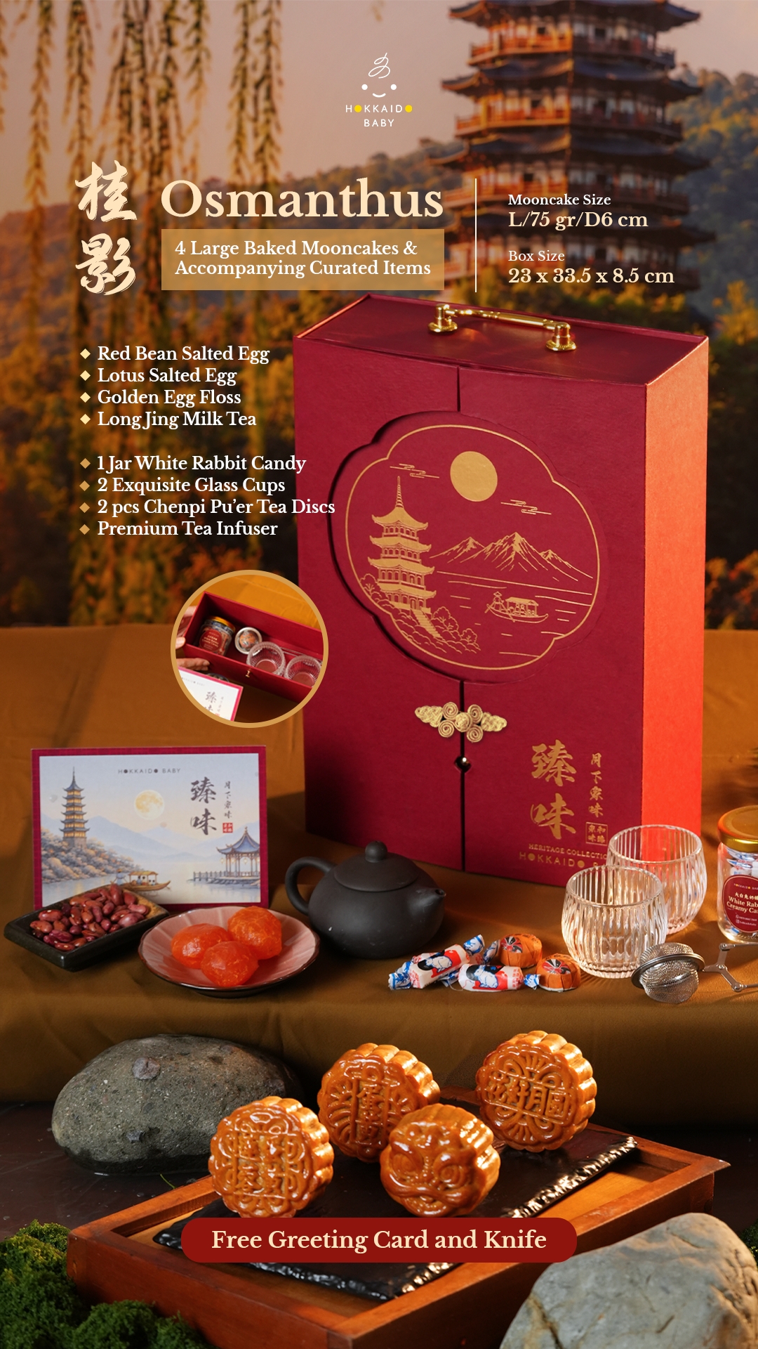 HOKKAIDO BABY Cheese Tart Facebook ad: Masih mencari Mooncake Hampers untuk kebutuhan corporate…