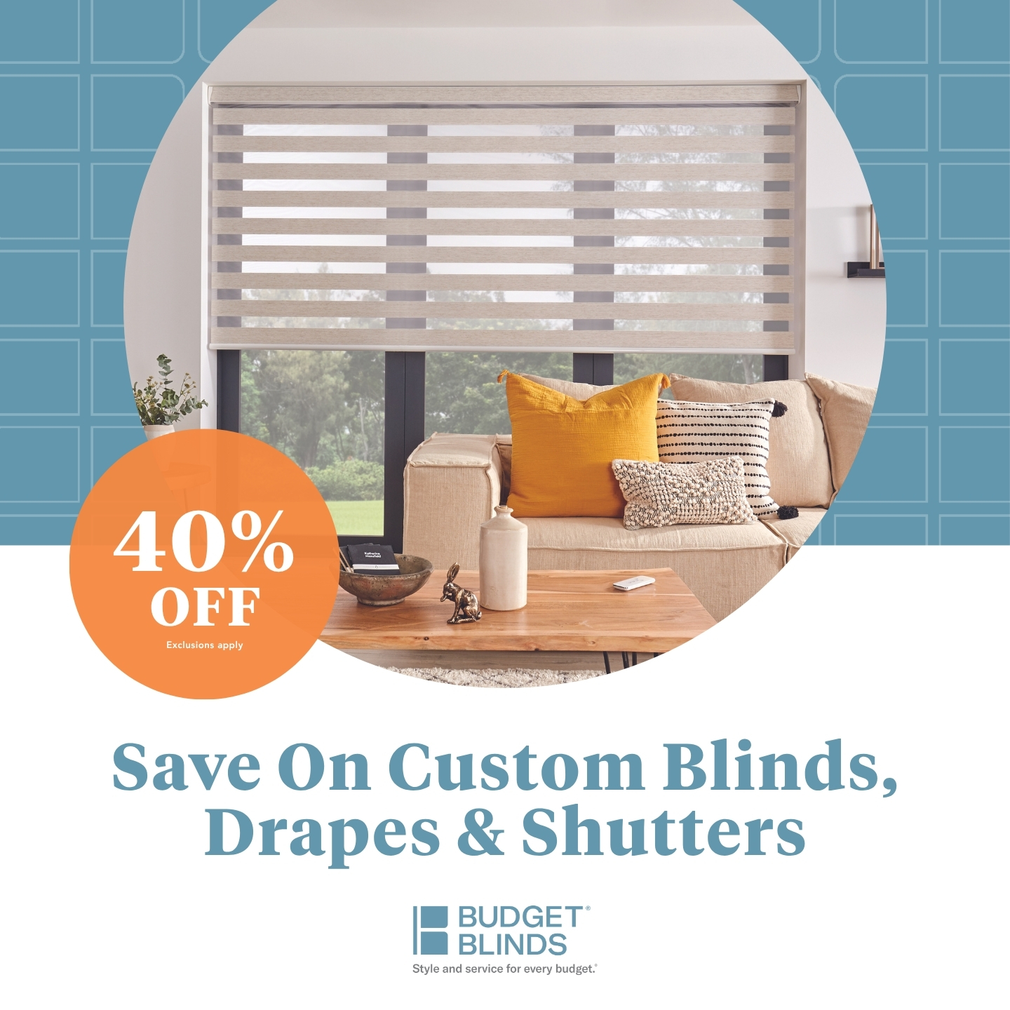 Budget Blinds of Regina, Weyburn, Estevan Facebook ad: From free in-home consultation to expert installation to…