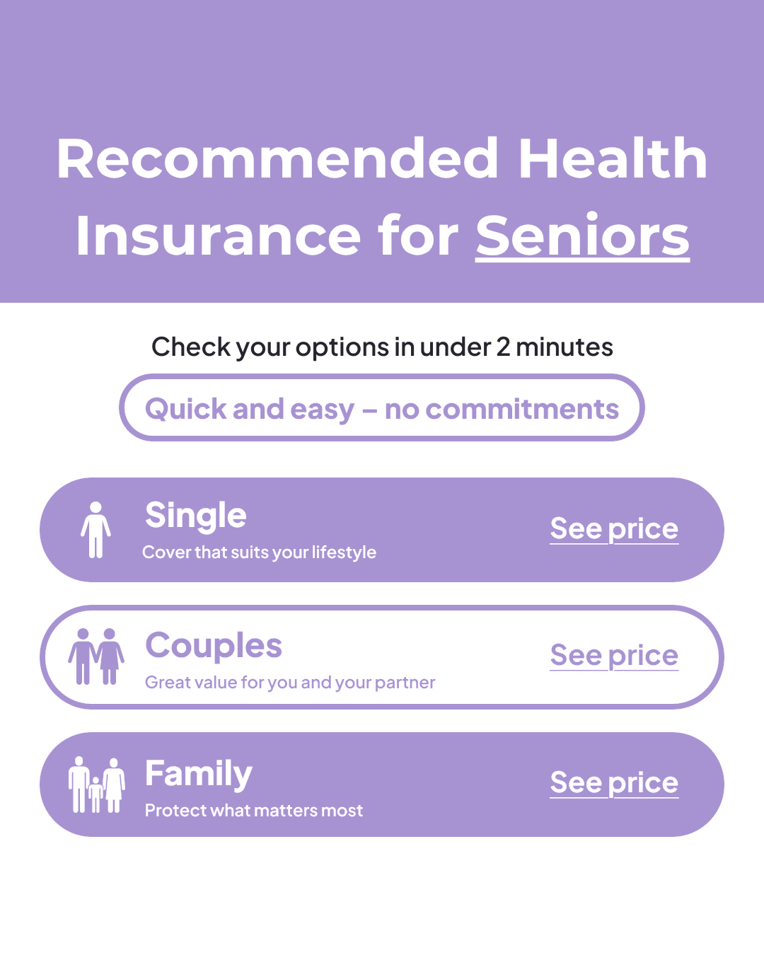Health Insurance Comparison Facebook ad