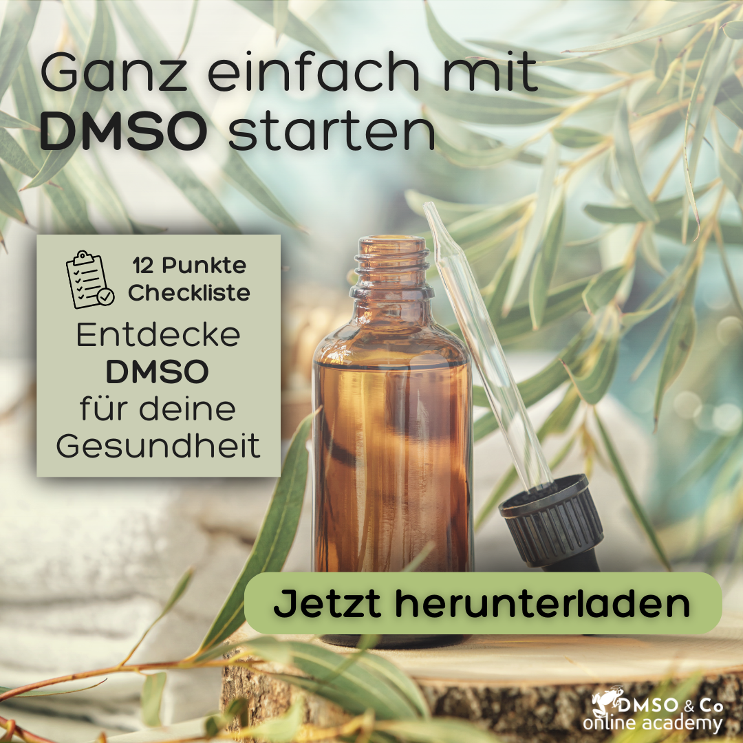 DMSO & Co online academy Facebook ad: Gesundheit in die eigene Hand nehmen