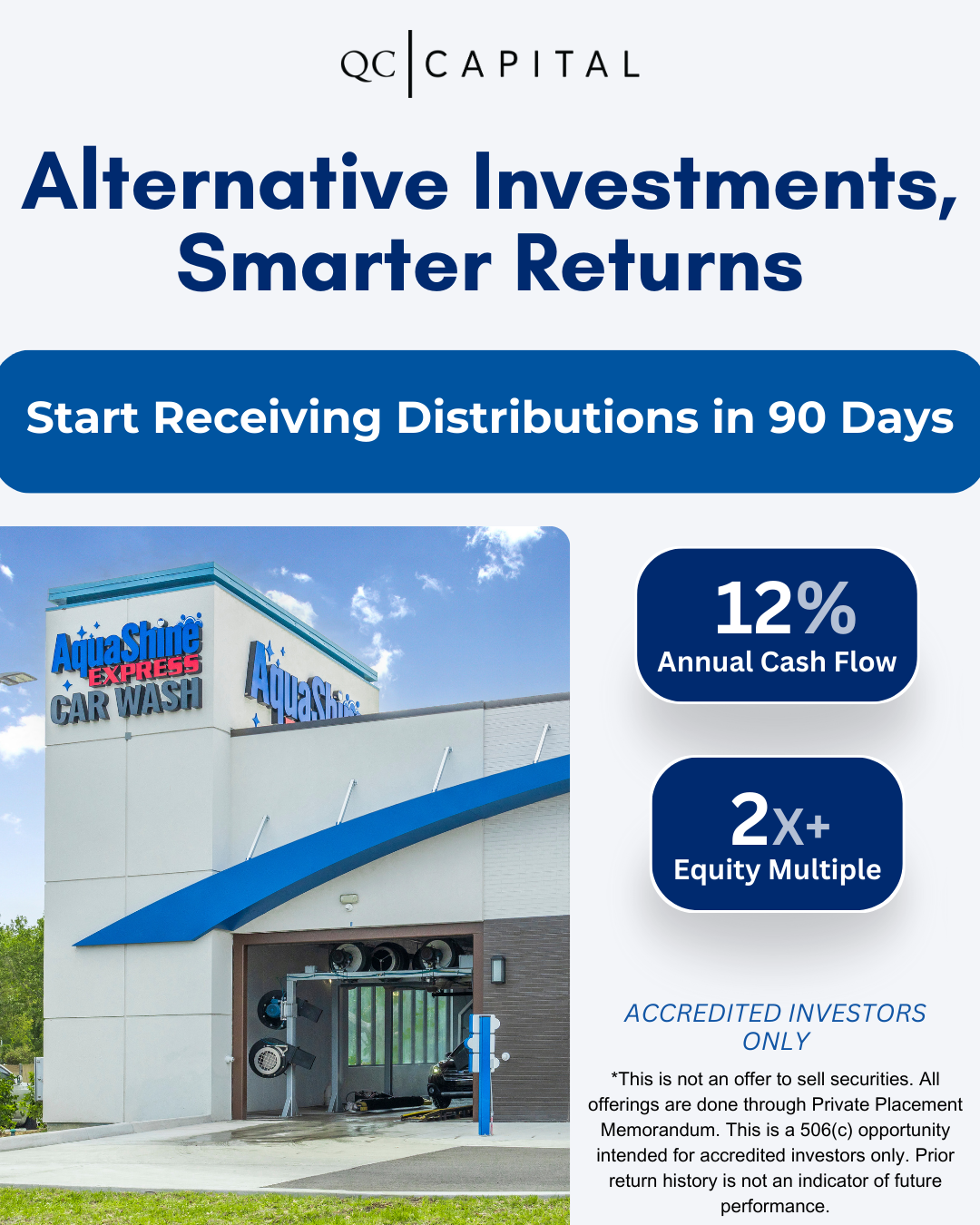 QC Capital Facebook ad: Build Long-term Generational Wealth