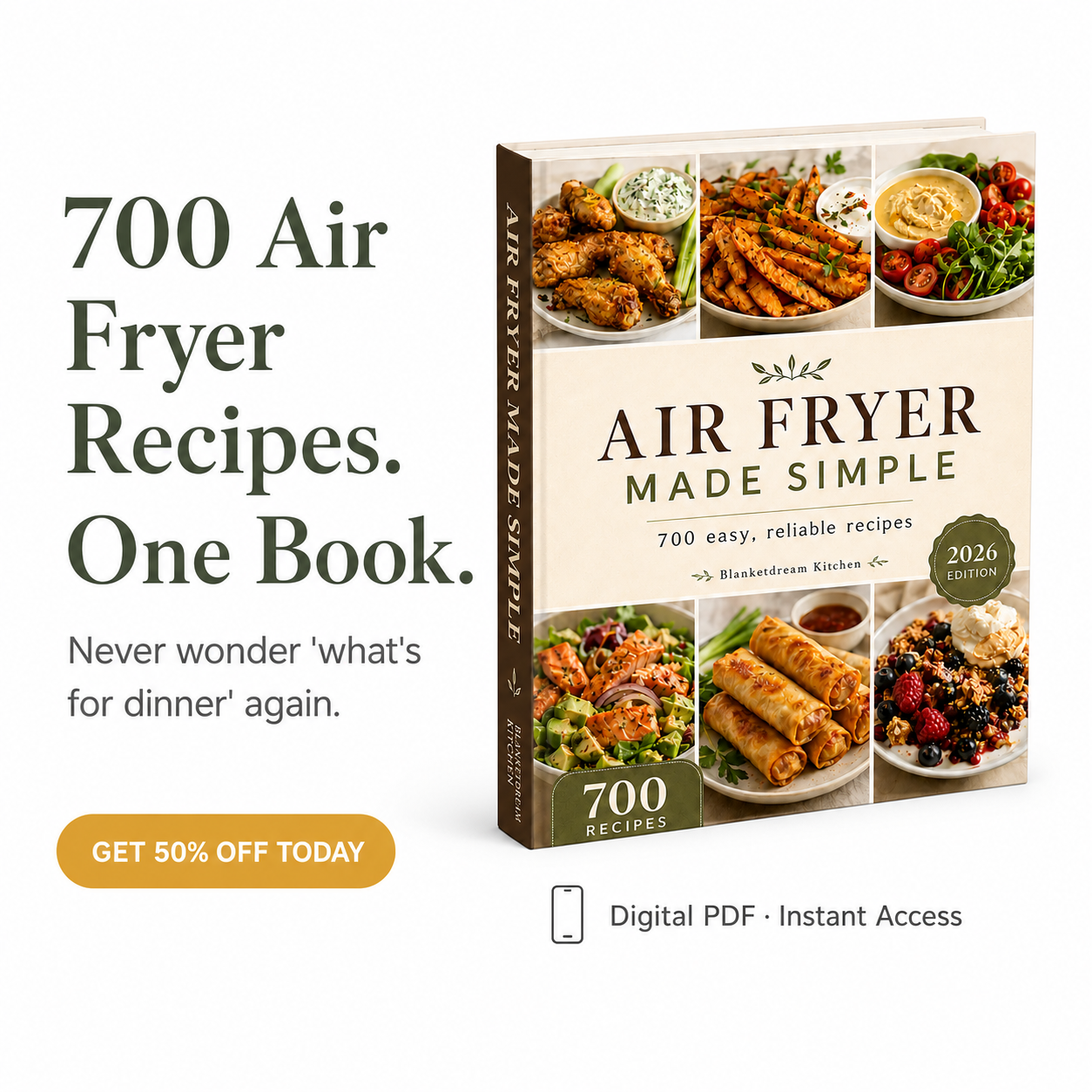 Modern Home Notes US Facebook ad: Finally use your air fryer properly