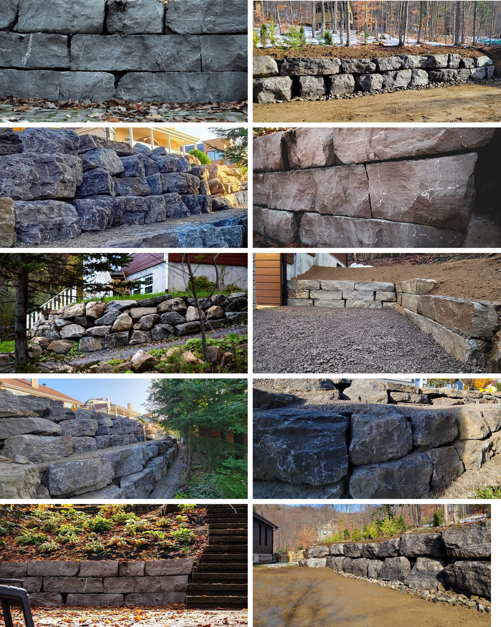 GCdesign Excavation Terrassement inc Facebook ad: Expert en mur de soutènement