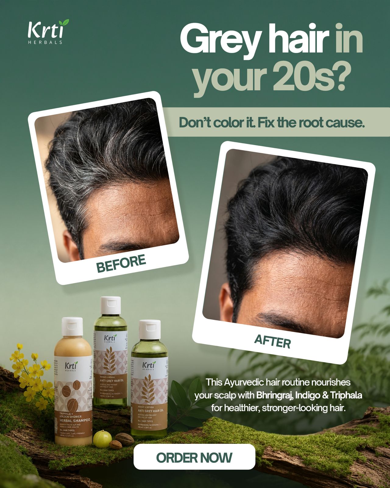 Krti Herbals Facebook ad