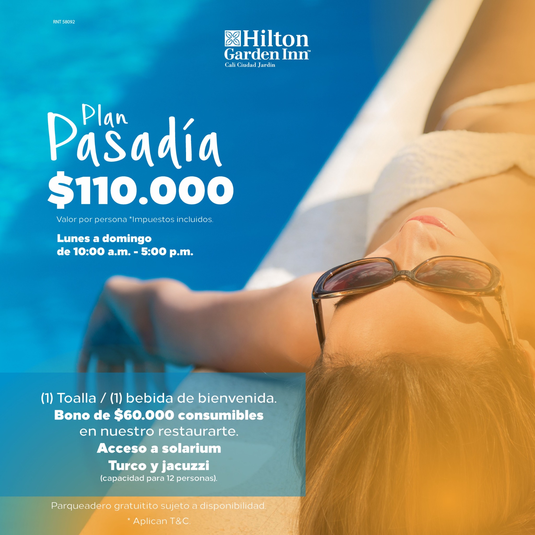 Hilton Garden Inn Cali Facebook ad