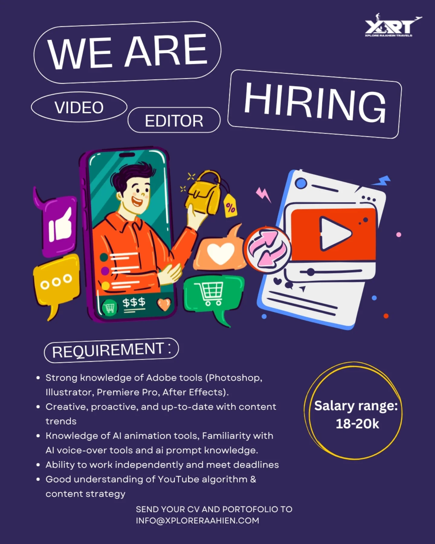 Xplore Raahein Tour's & Trip's Facebook ad: Got editing skills + content sense?