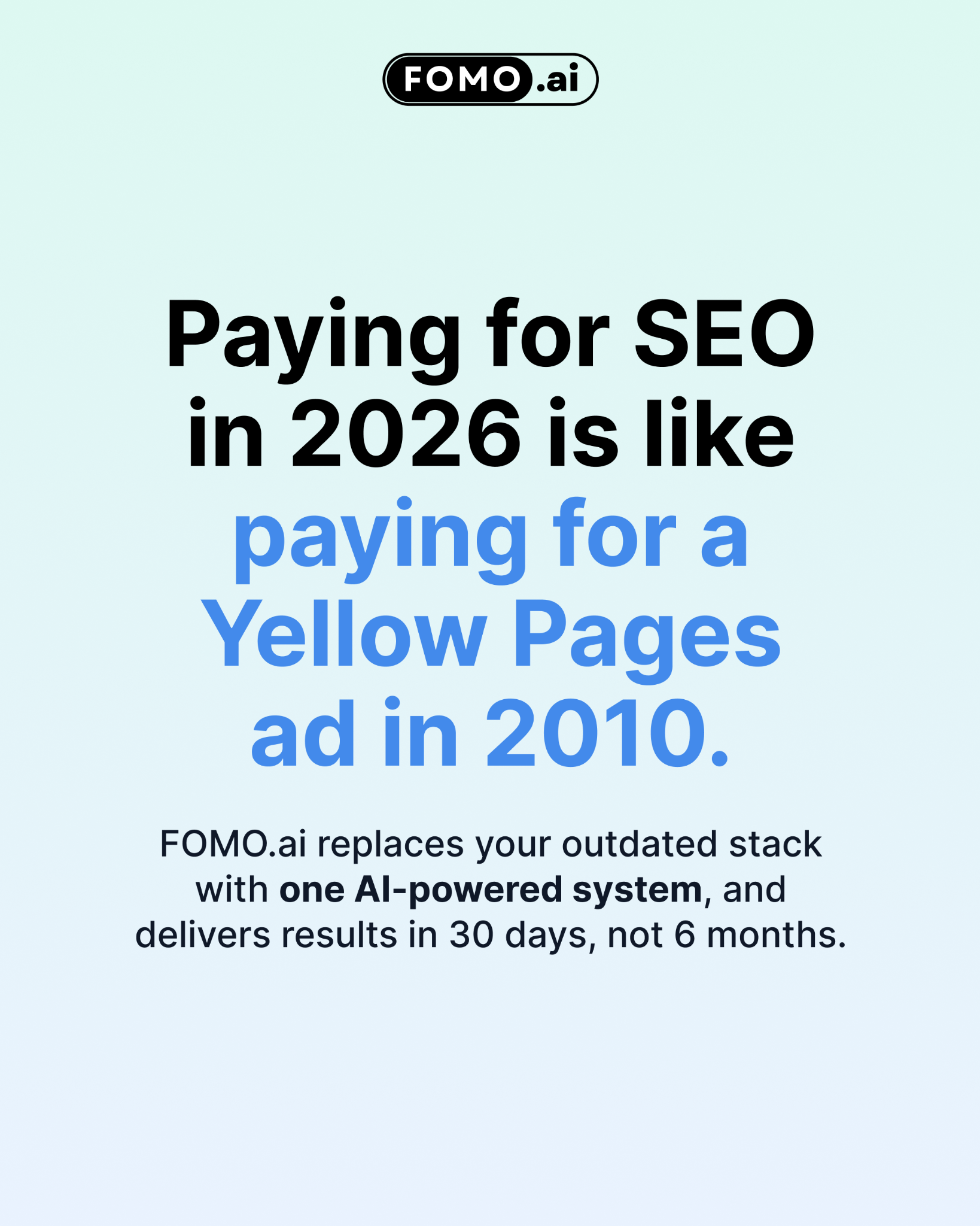 FOMO.ai Facebook ad