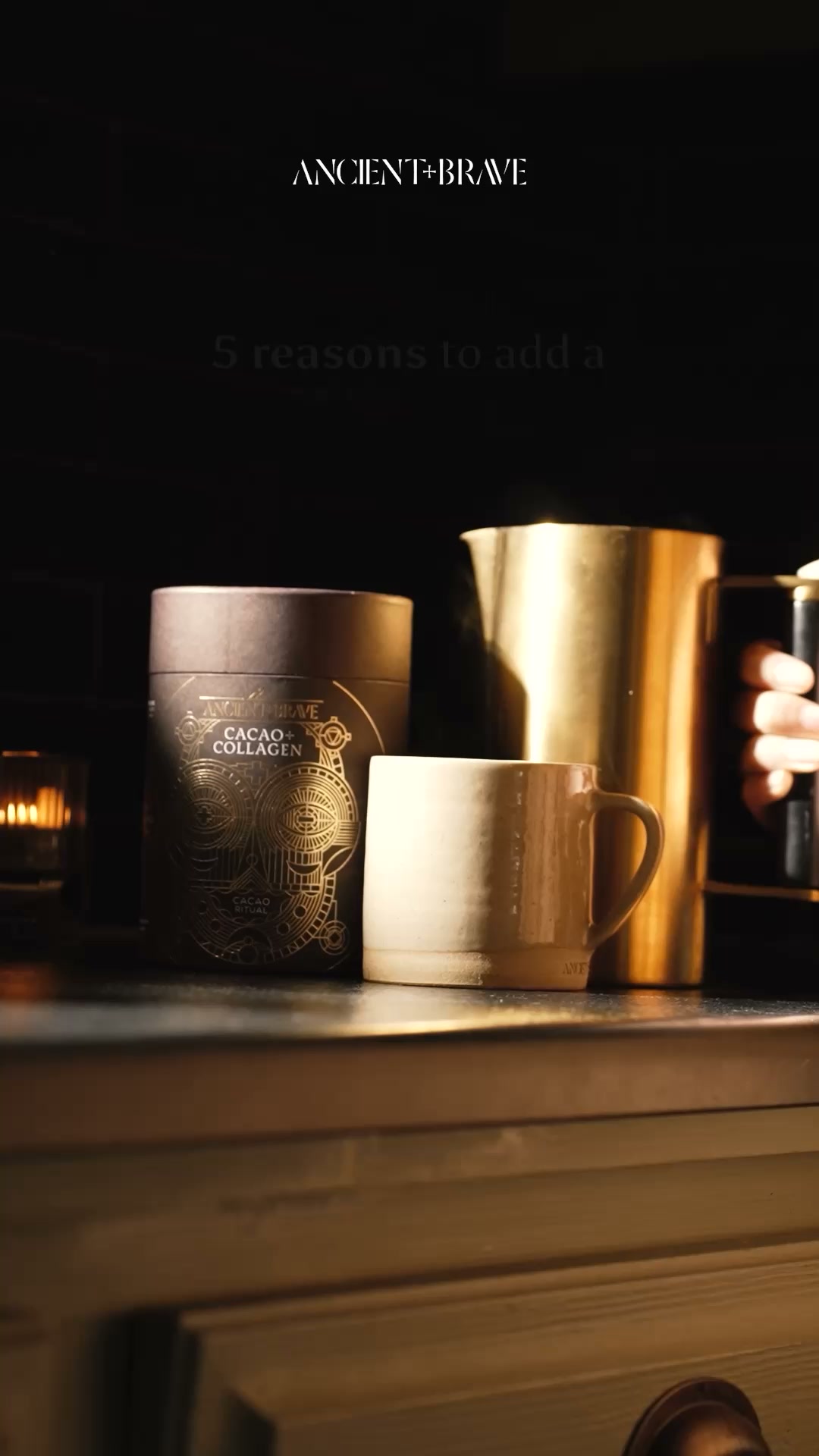 Ancient + Brave Facebook ad: Subscribe For 30% Off + Exclusive Gifts