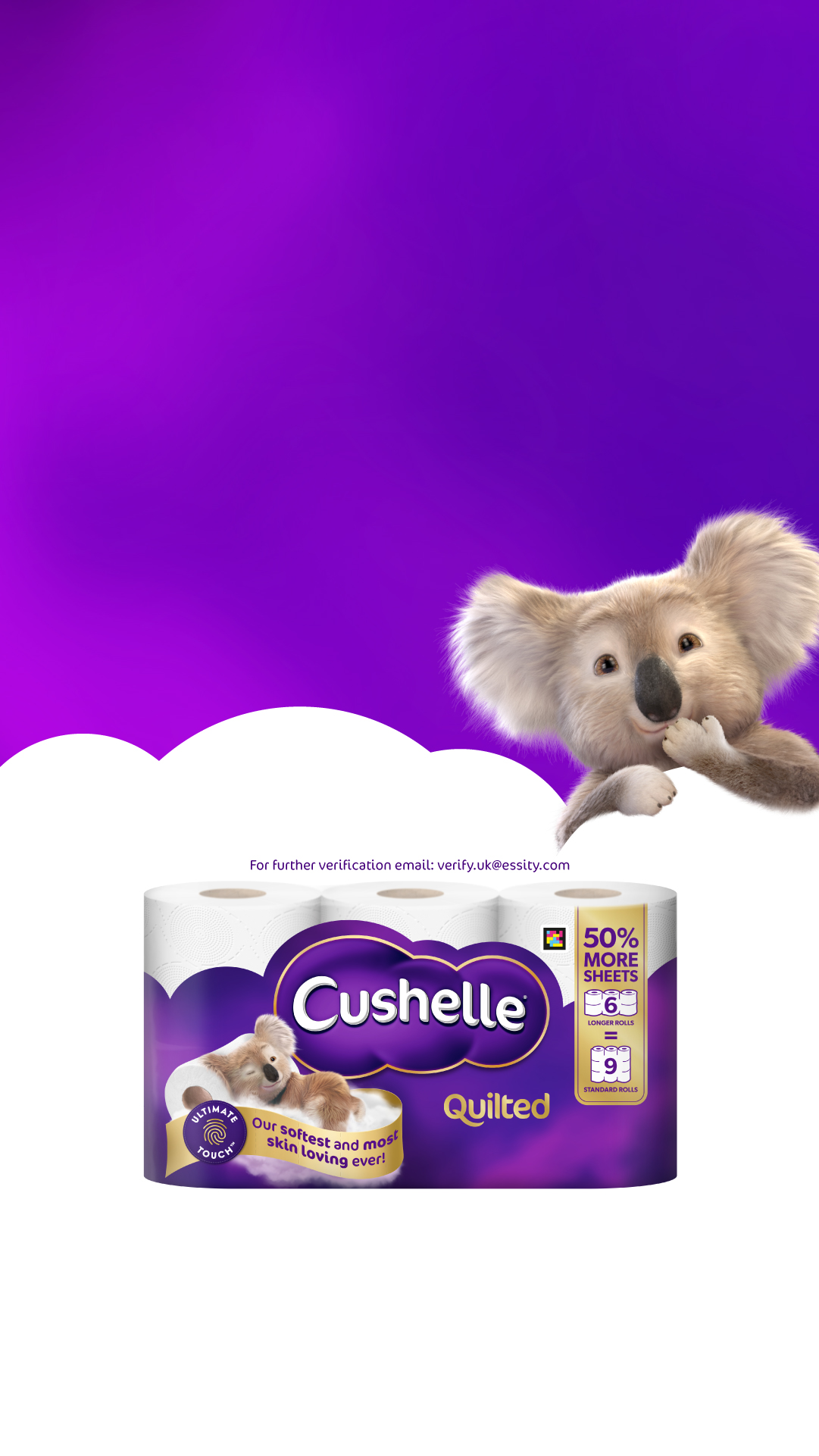 Cushelle Facebook ad from Feb 4, 2026