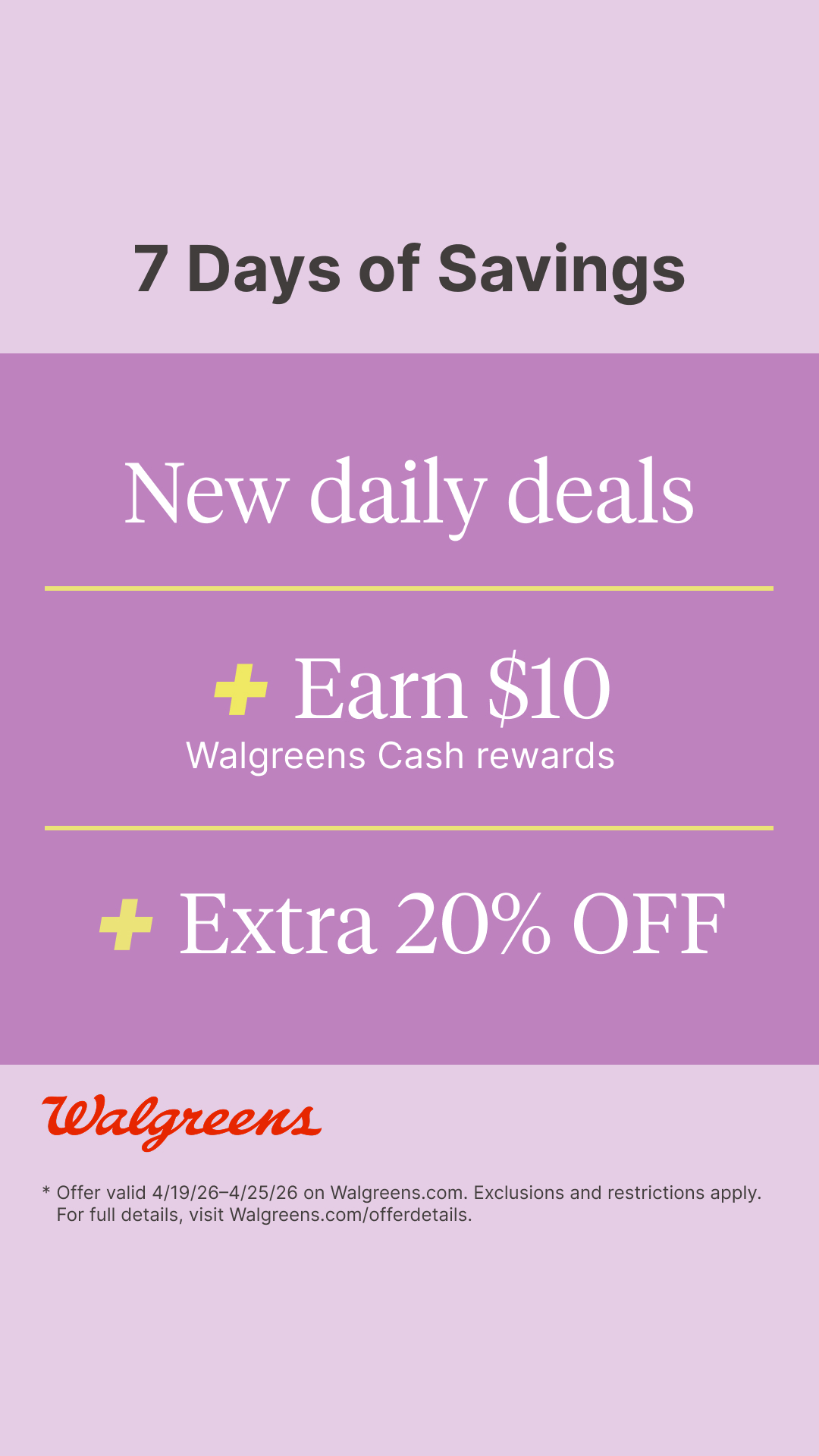Walgreens Facebook ad