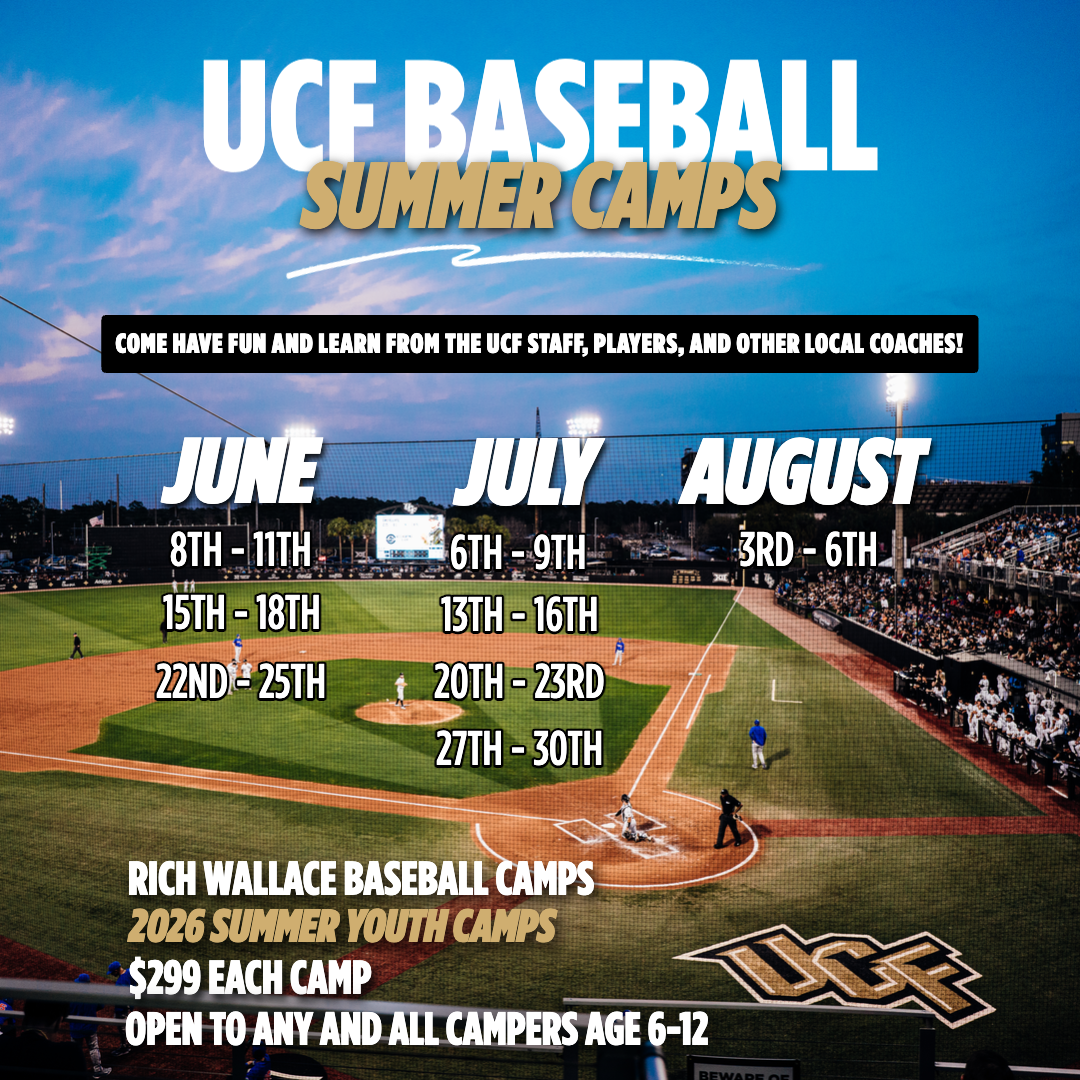 Rich Wallace Baseball Camp Facebook ad from Apr 16, 2026