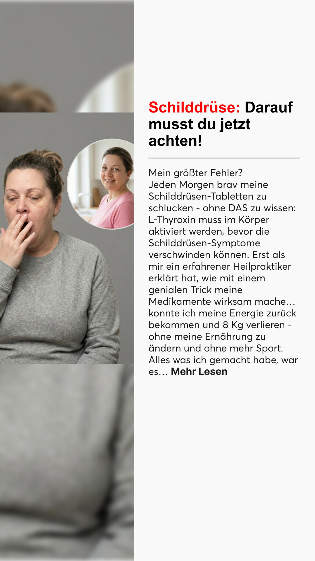 Mission Schilddrüse Facebook ad