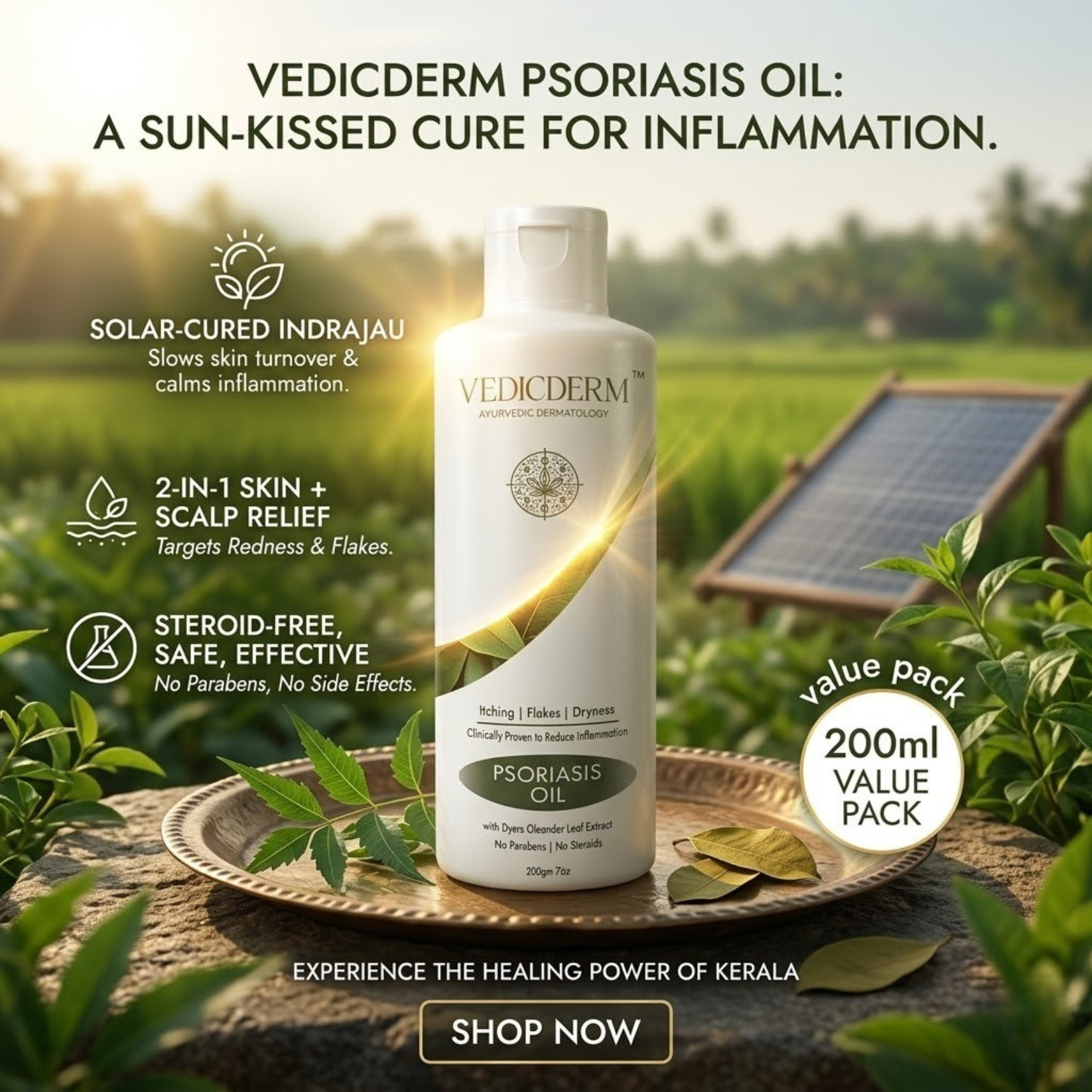 VedicDerm Facebook ad