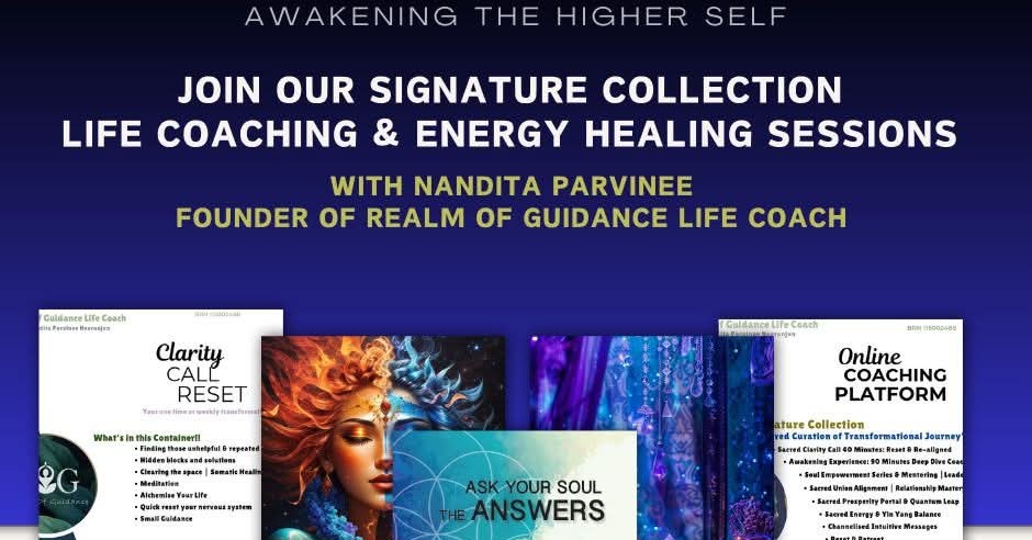Realm of Guidance - Spiritual Life Coach by Nandita PN Facebook ad: Evolve Heal Grow