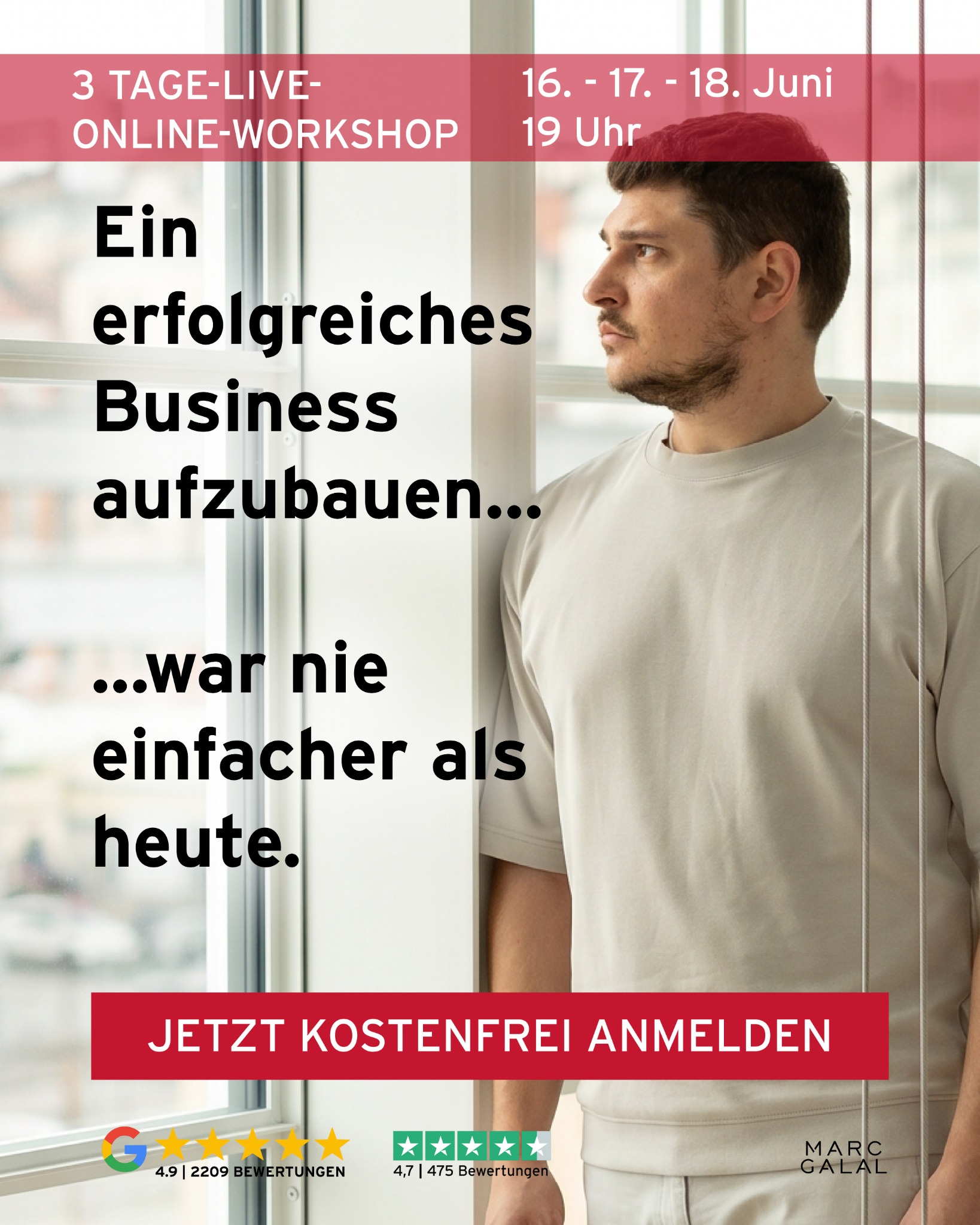 Marc Galal Facebook ad: Webinar