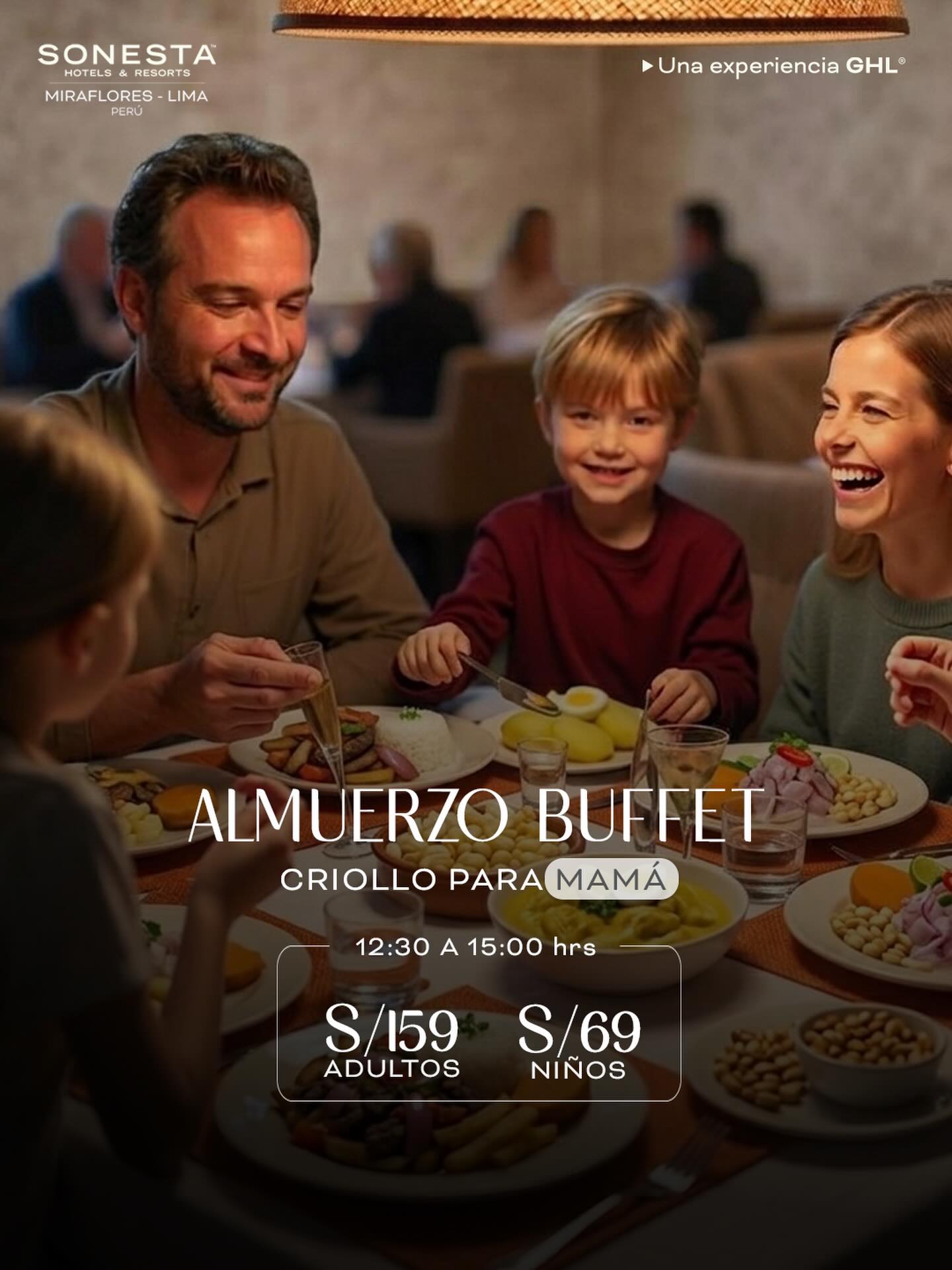 Sonesta Hotel Miraflores Facebook ad: Celebra el Día de la Madre con una…