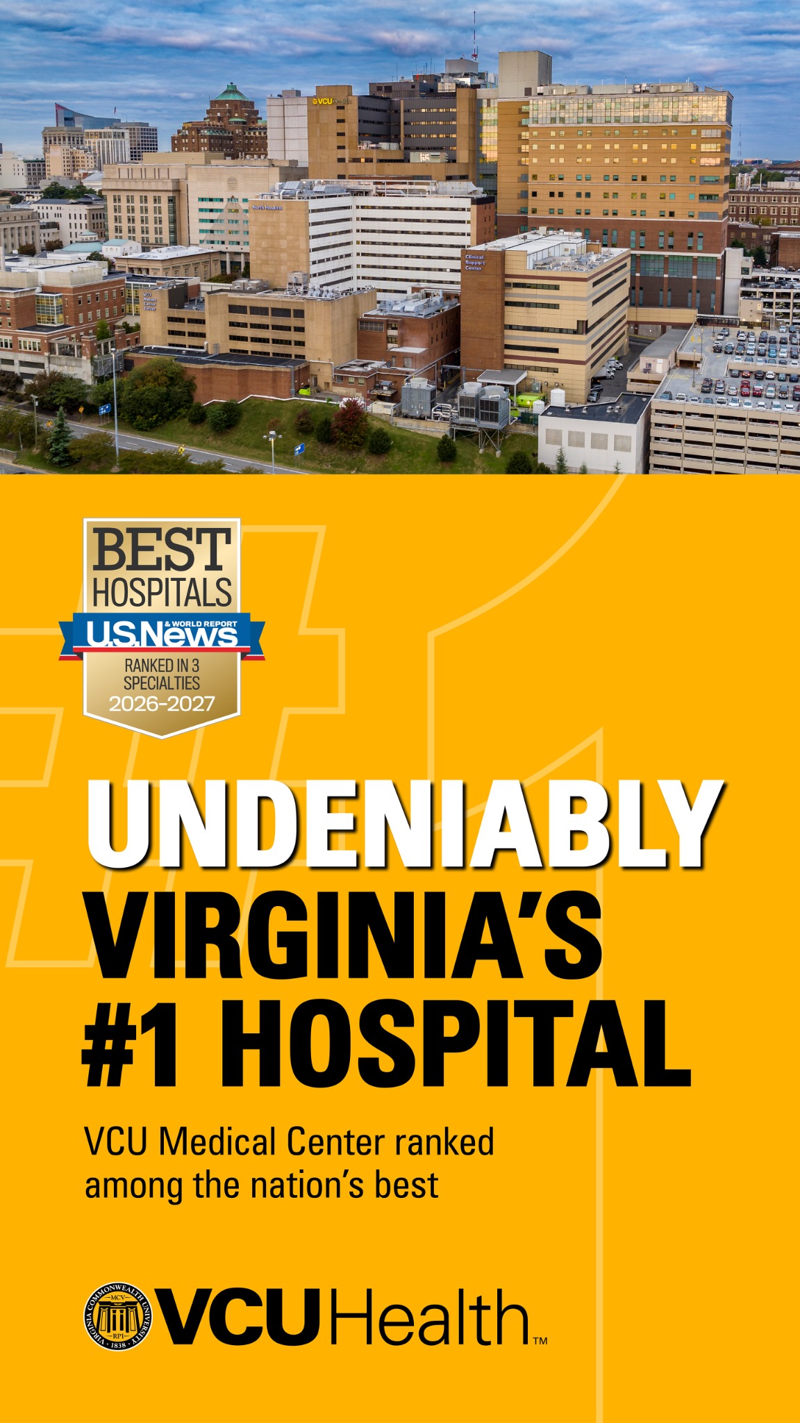 VCU Health Facebook ad: Undeniably Virginia’s #1