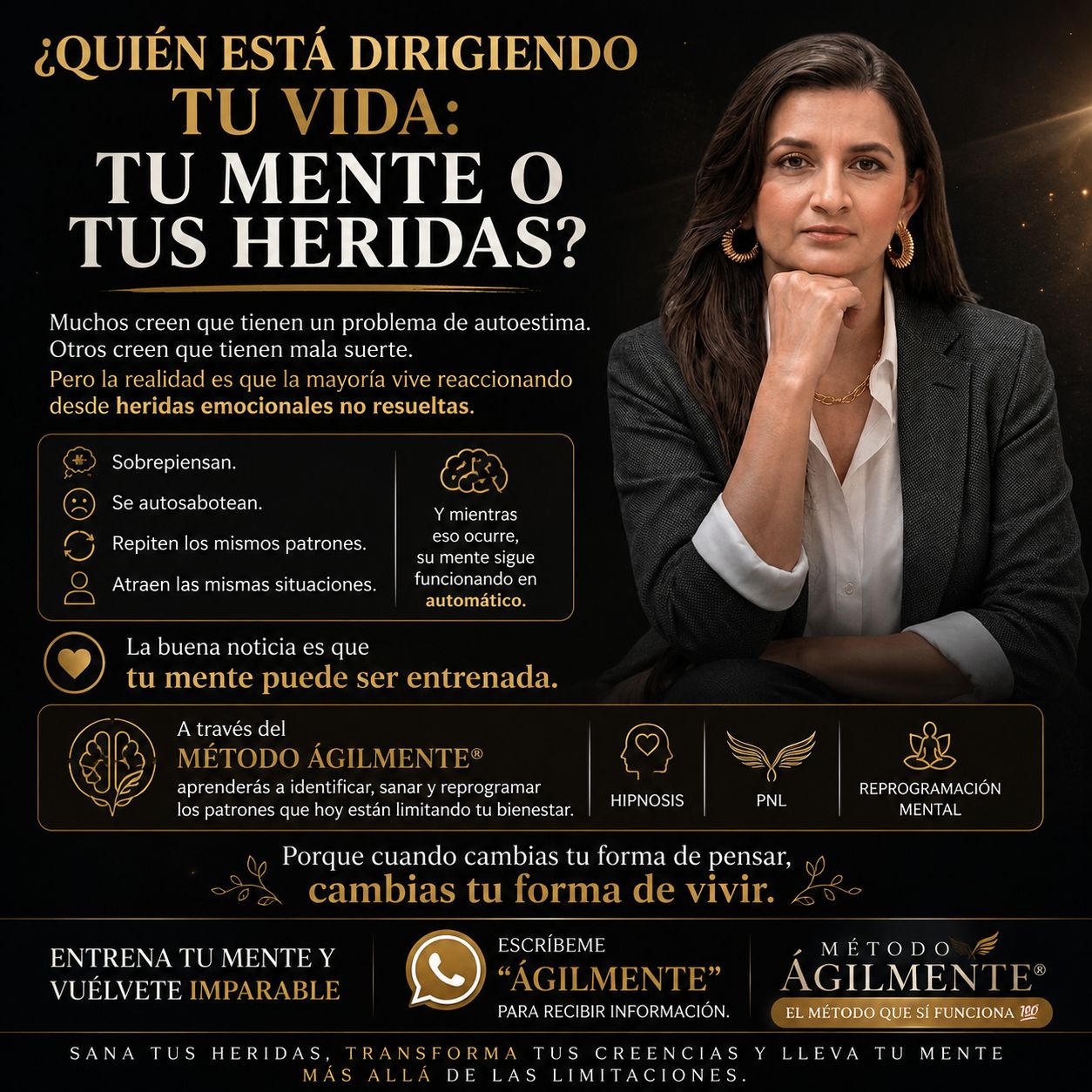 ÁGIL MENTE / Coaching & PNL / Facilitación & Capacitación Facebook ad: Chatea con nosotros