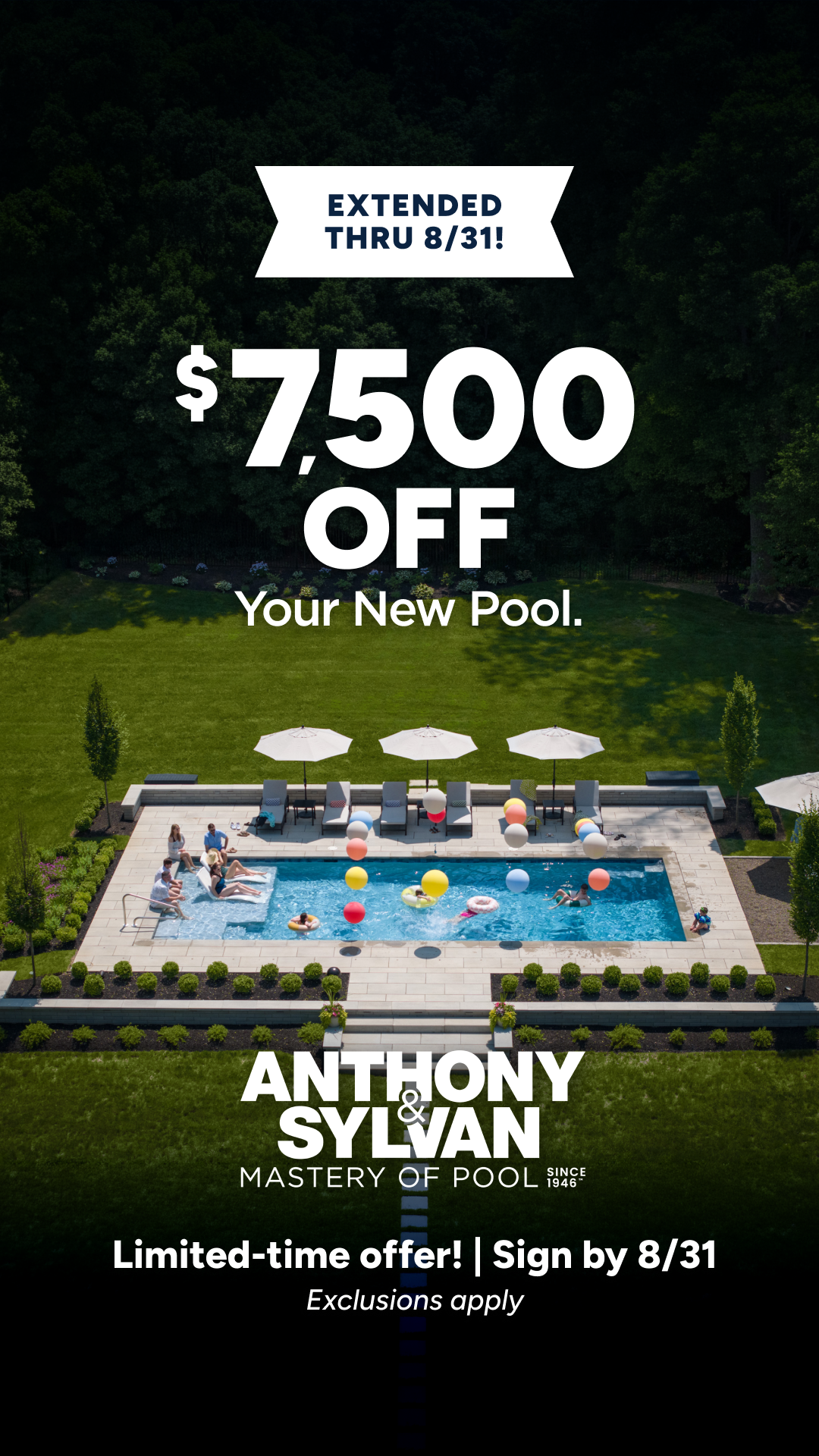 Anthony & Sylvan Pools Facebook ad