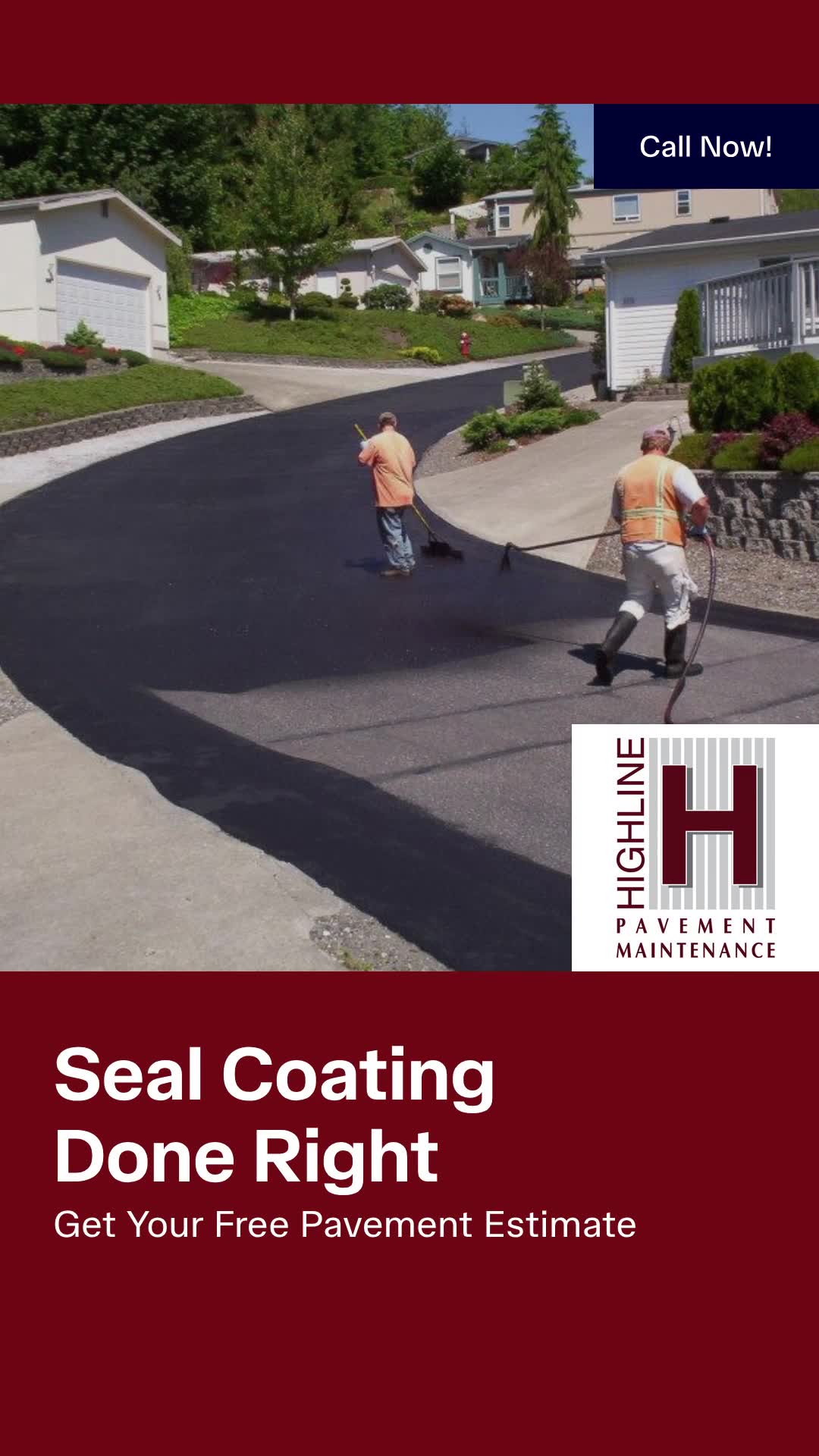 Highline Kentucky Facebook ad: Seal Coating Done Right