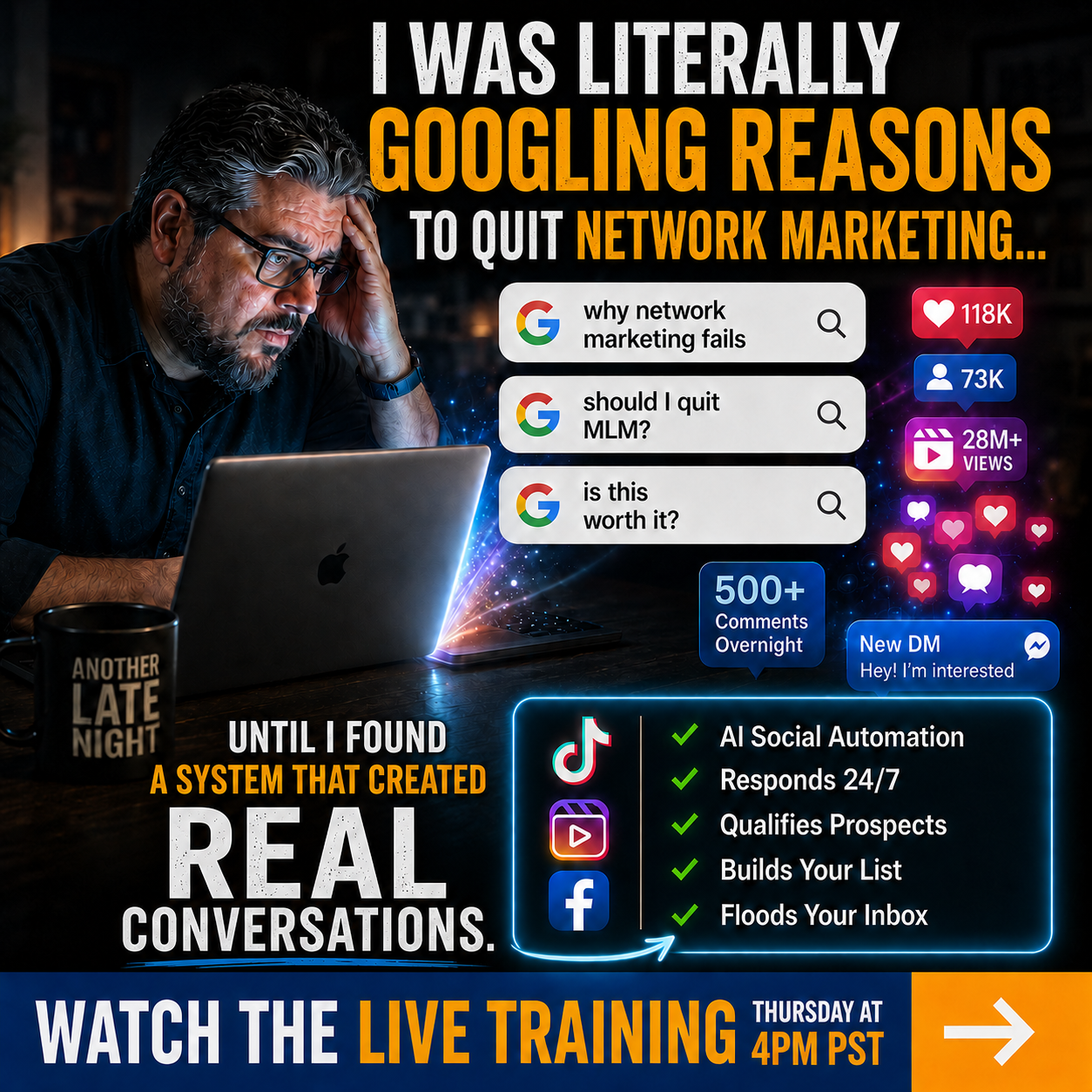 Attraction Marketing Facebook ad