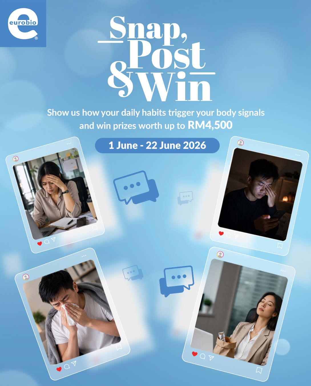 Eurobio Malaysia Facebook ad: Snap, Post & Win prizes worth up to…