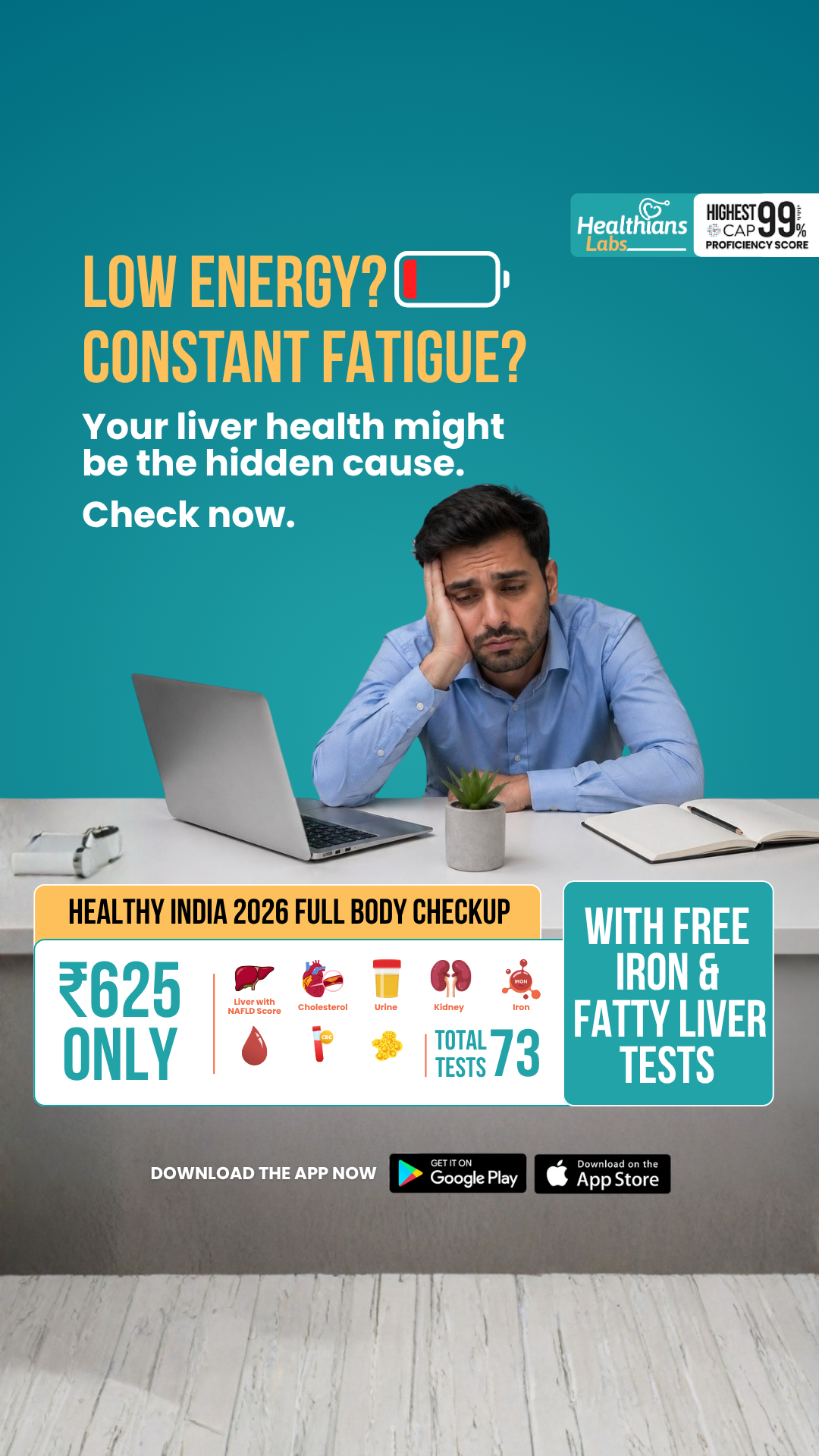 Healthians Facebook ad