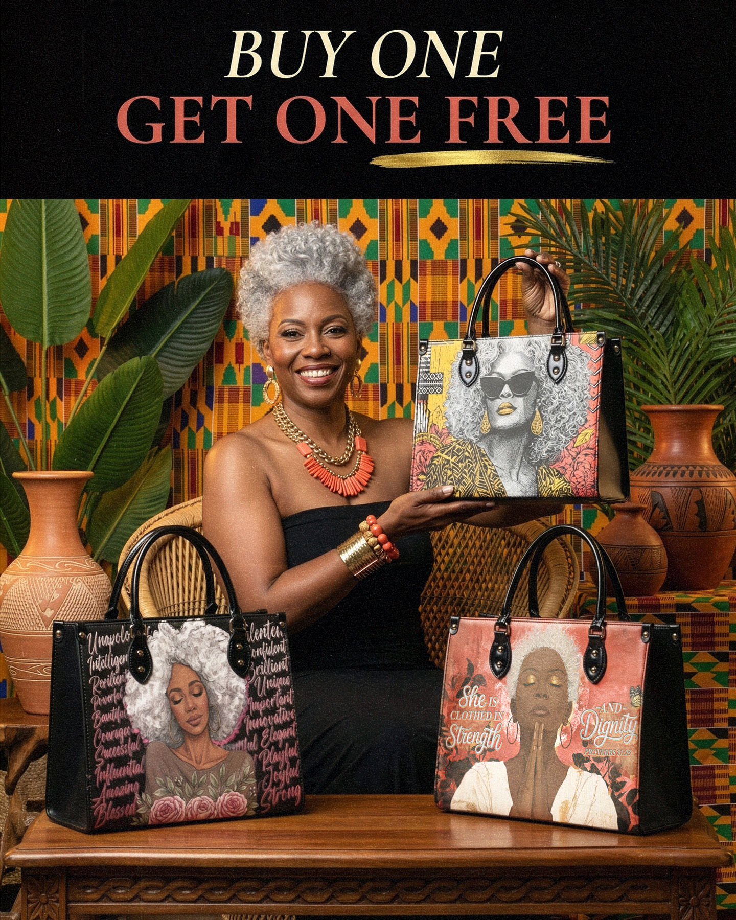 Afroyla - Leather Handbags Inspired by Black Women Facebook ad