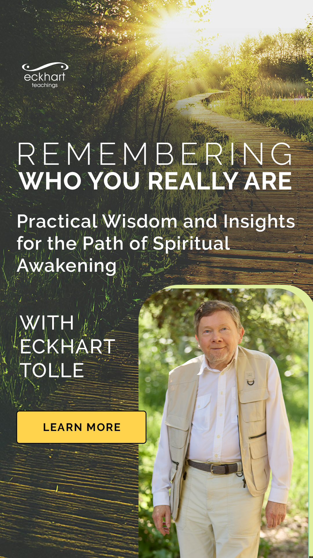 Eckhart Tolle Facebook ad