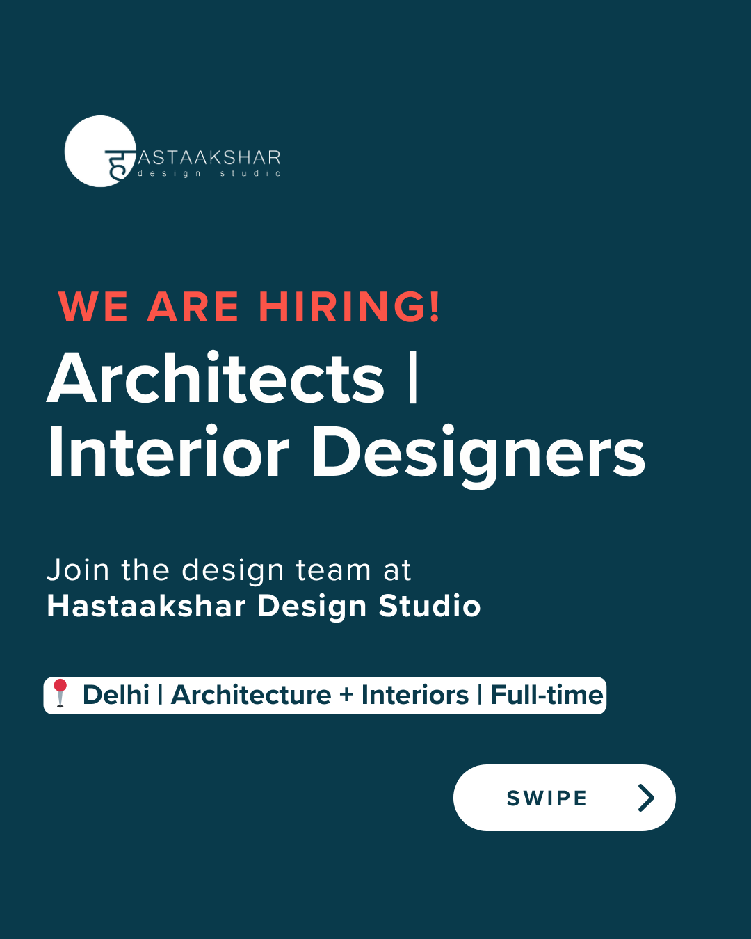 Hastaakshar Design Studio Facebook ad: Most firms hire you to draft.