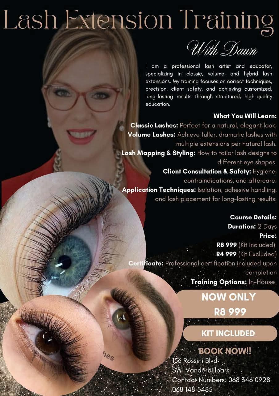Beauty Pro Facebook ad: LASH EXTENSION TRAINING!