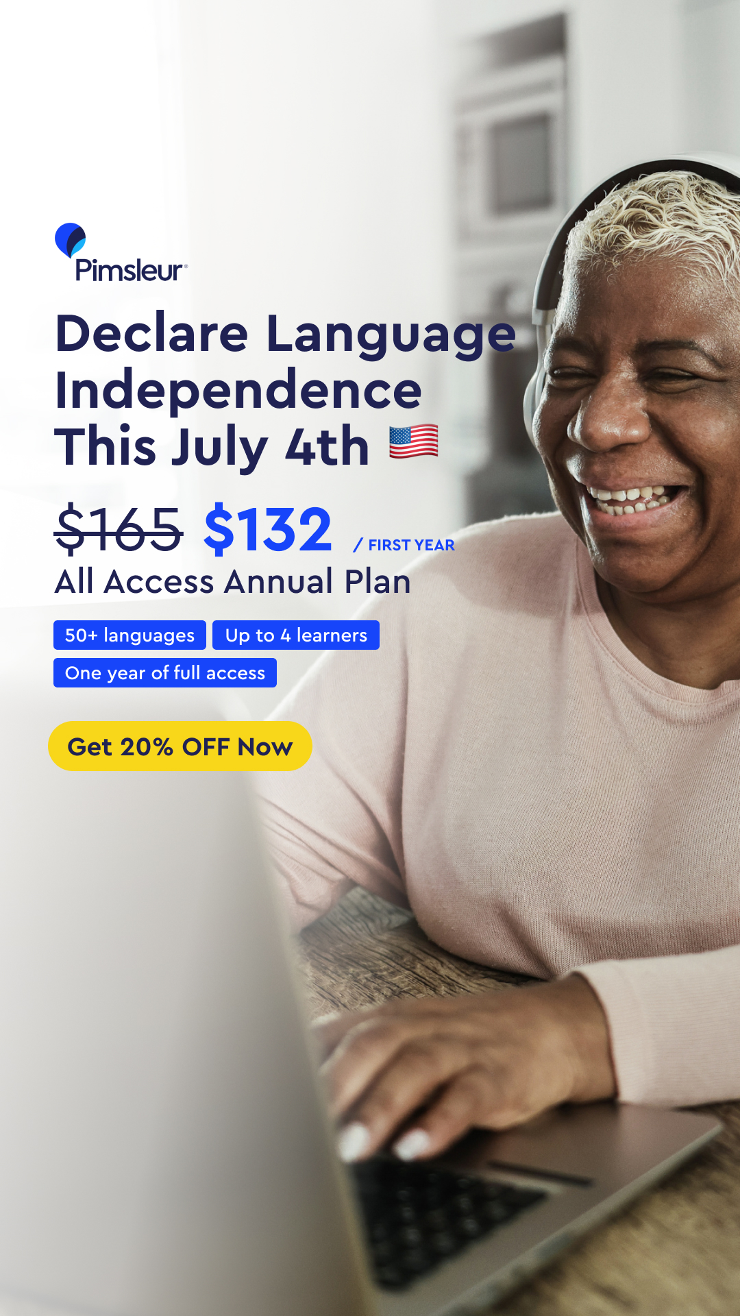 Pimsleur Language Programs Facebook ad