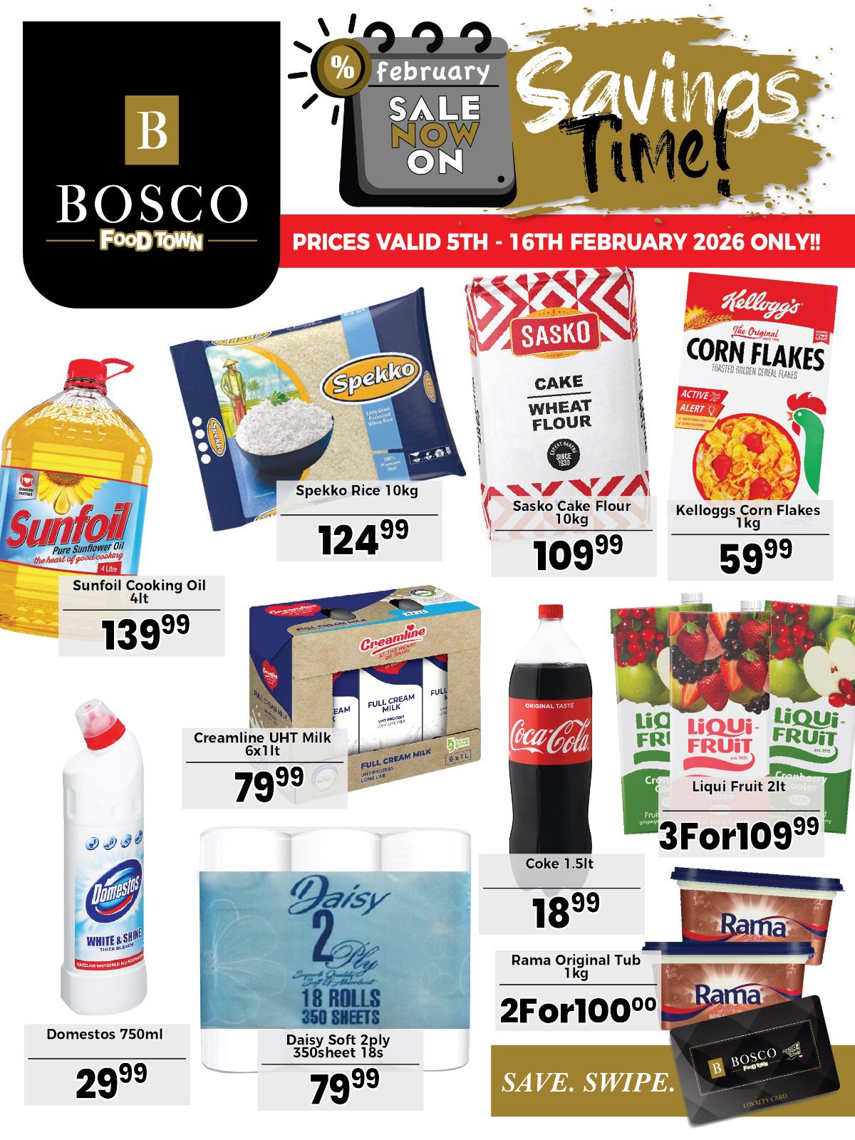 Bosco food town Facebook ad: Save BIG this week with Bosco!