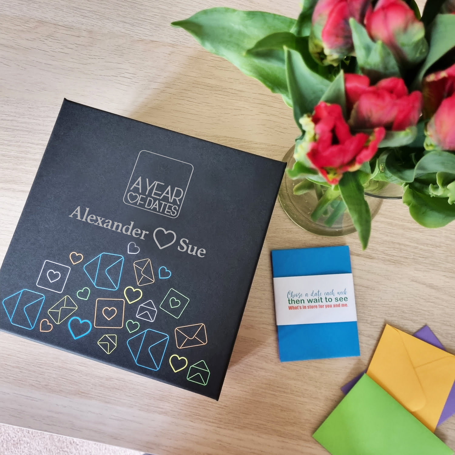 A Year of Dates Facebook ad: Personalised gifts for couples and milestone birthdays