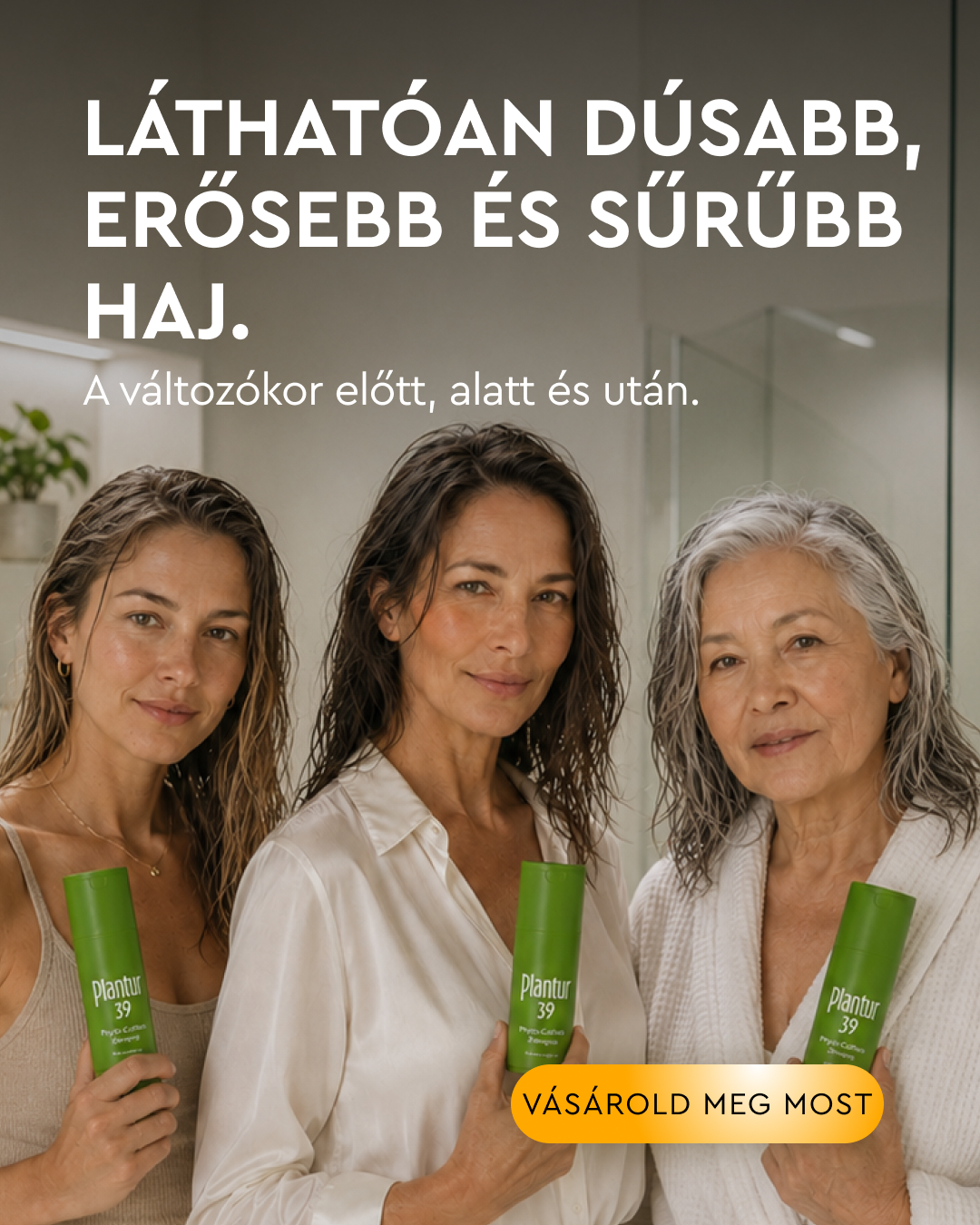 Plantur Facebook ad: Láthatóan erősebb haj 3 hónap alatt