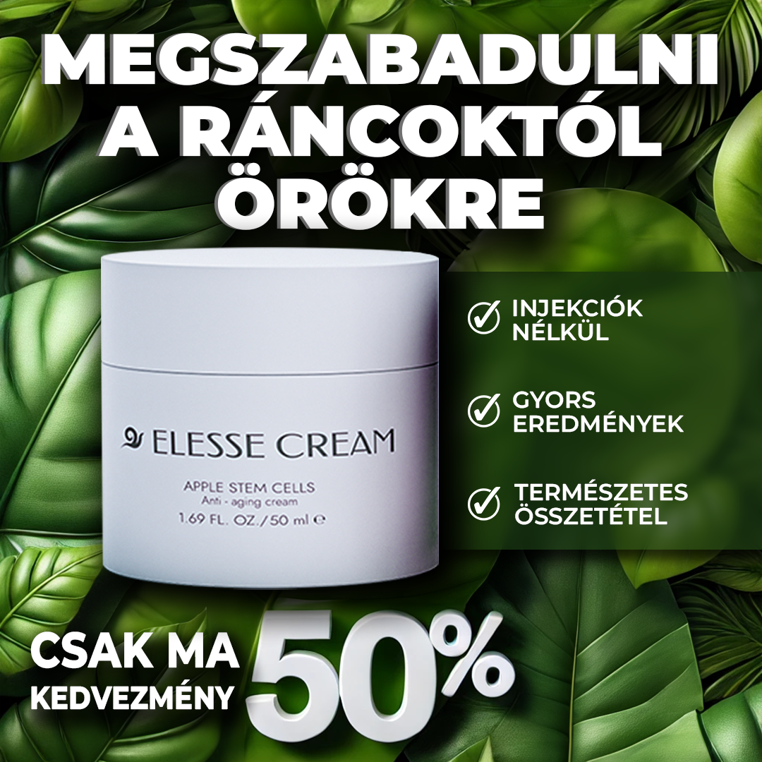 Elesse Cream Facebook ad: Csak egyszer egy nap, nincs injekció!