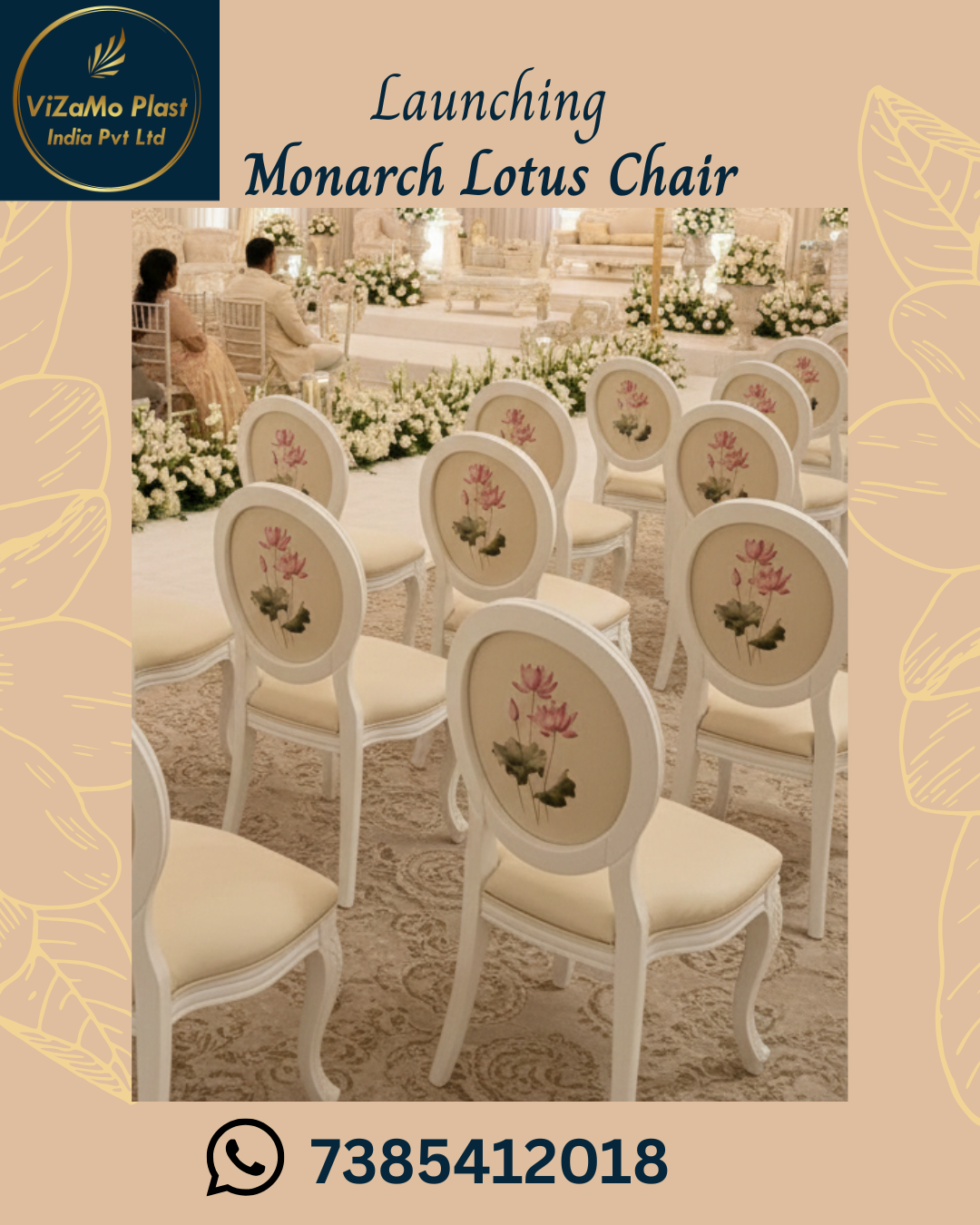 Vizamo Plast India Facebook ad: Classy Event Chairs - Made In India