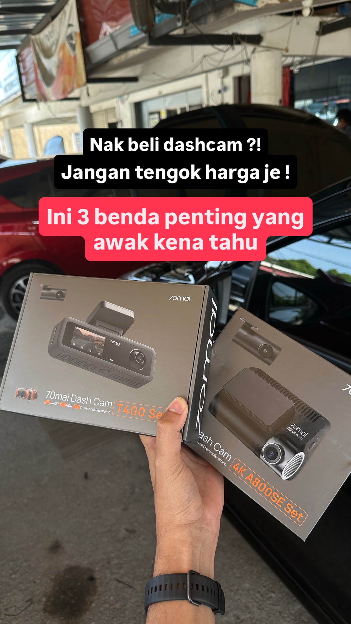 Fazzstore Kelantan - 70mai Dashcam Facebook ad: Ramai orang ingat pilih dashcam cuma tengok harga.