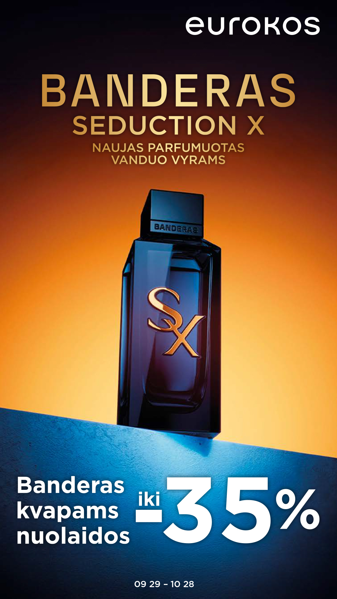 EUROKOS Facebook ad: Banderas Seduction X