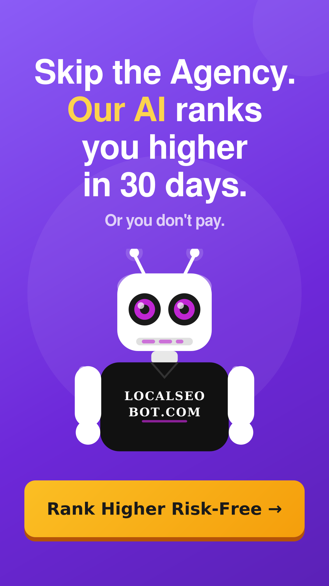 Local SEO Bot Facebook ad from Apr 8, 2026