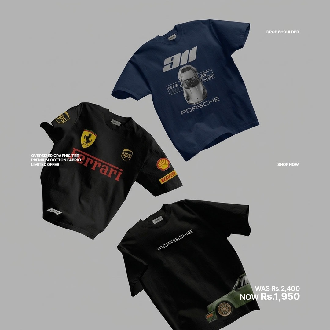 Surteez Facebook ad: Buy Oversized Graphic T-Shirts in Pakistan, Surteez