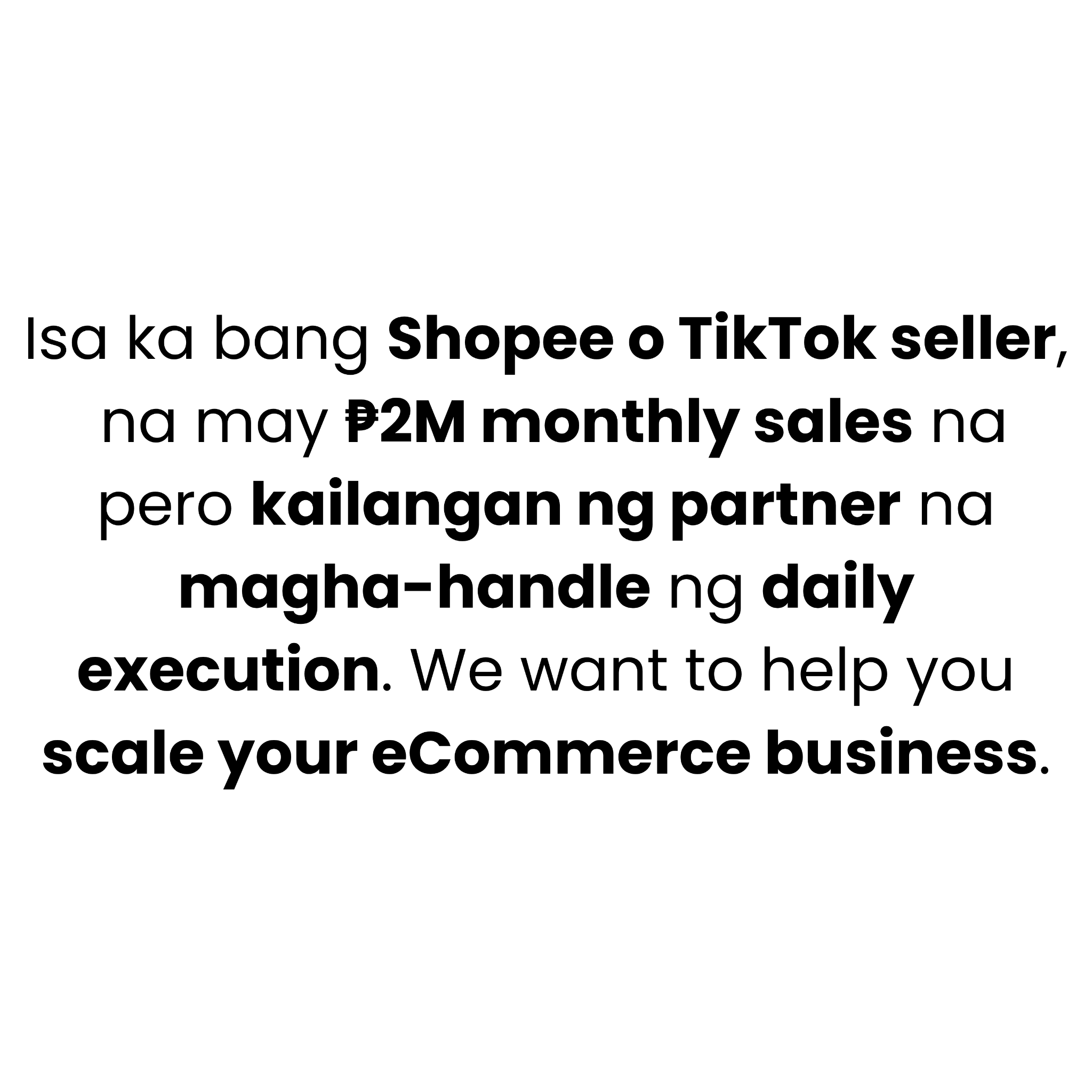 ECOM Accelerator Facebook ad