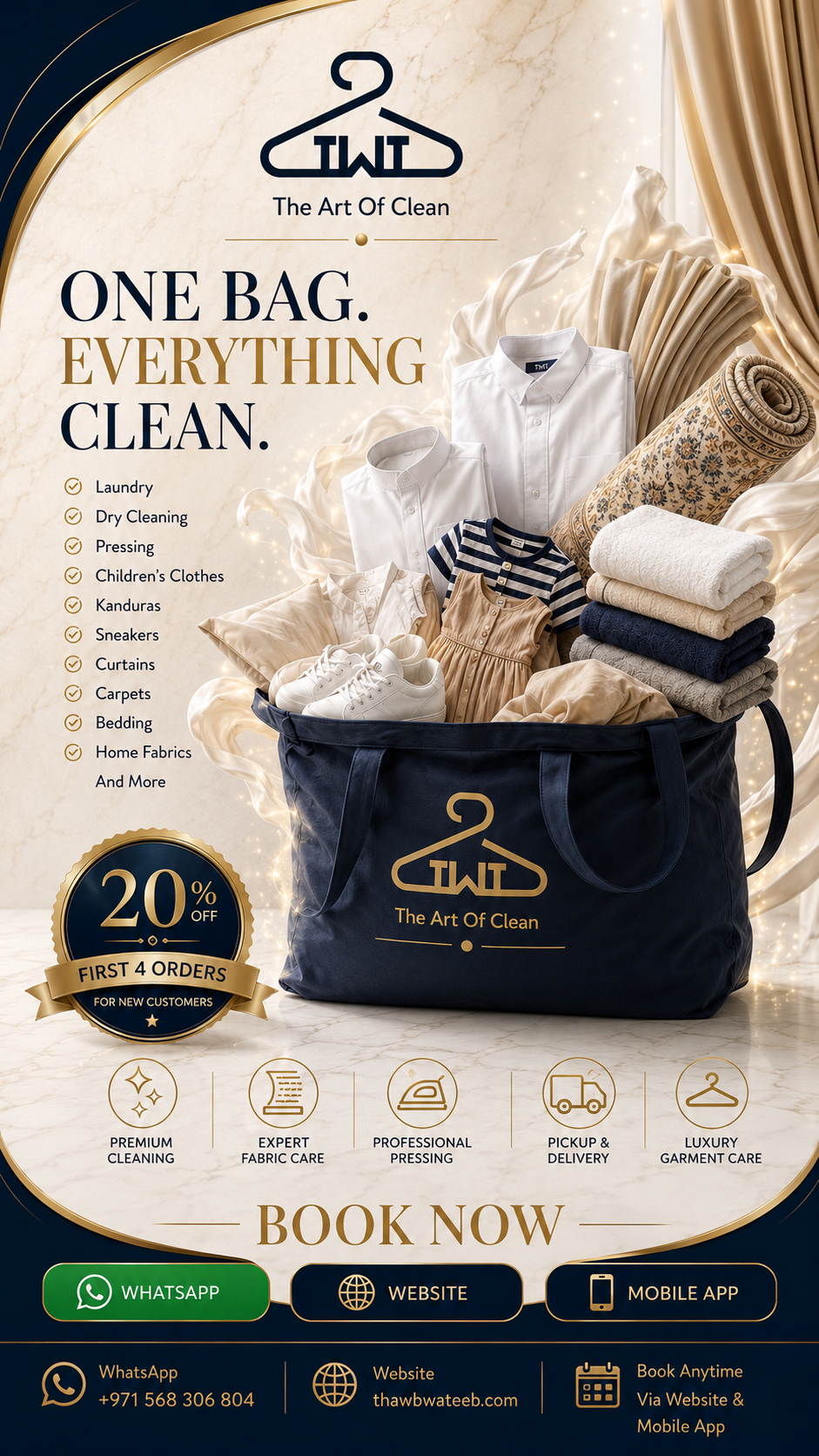 Thawb Wa Teeb Laundry Facebook ad
