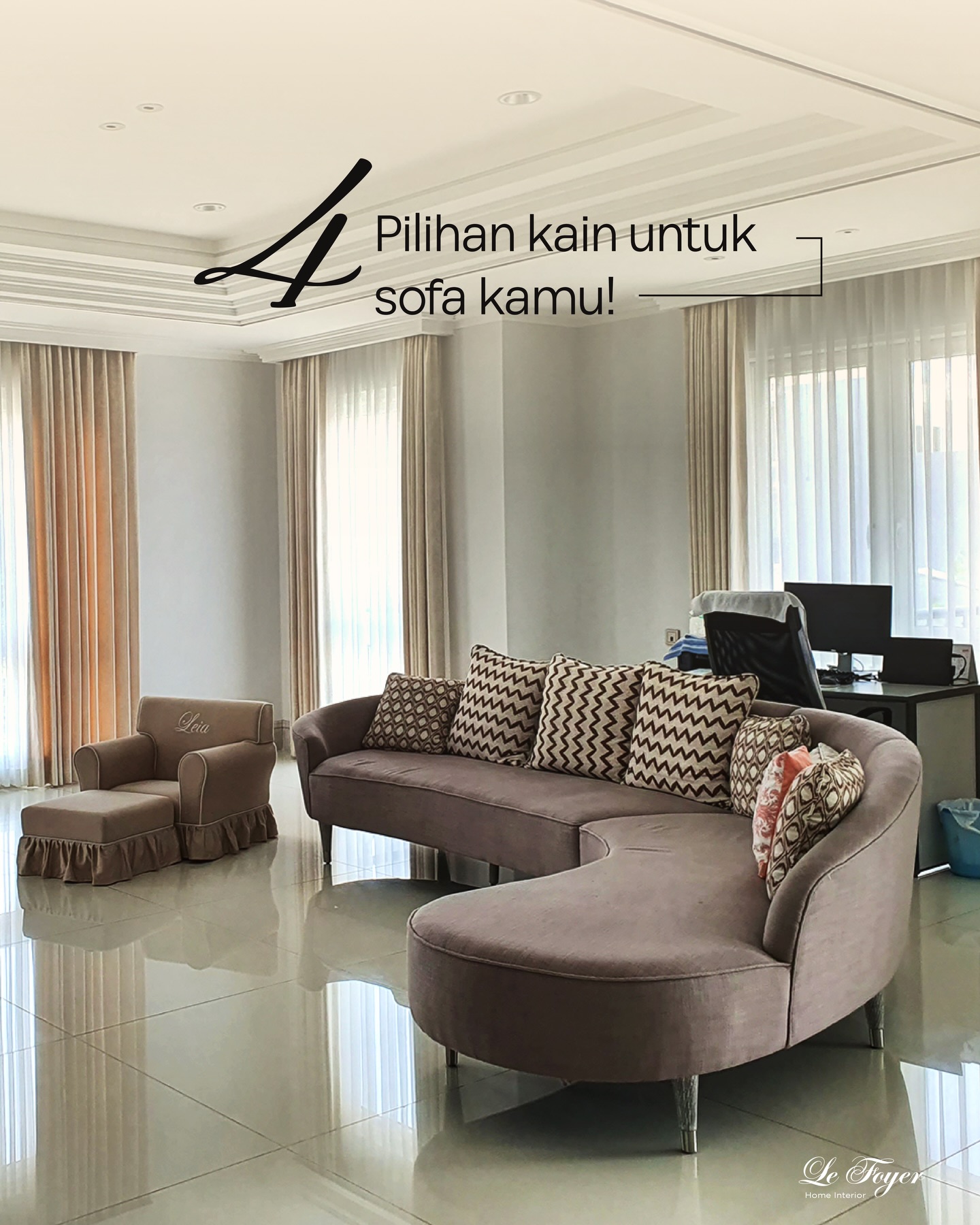 Le Foyer Home Interior Facebook ad: Di Le Foyer Home Interior, kamu bisa memilih…