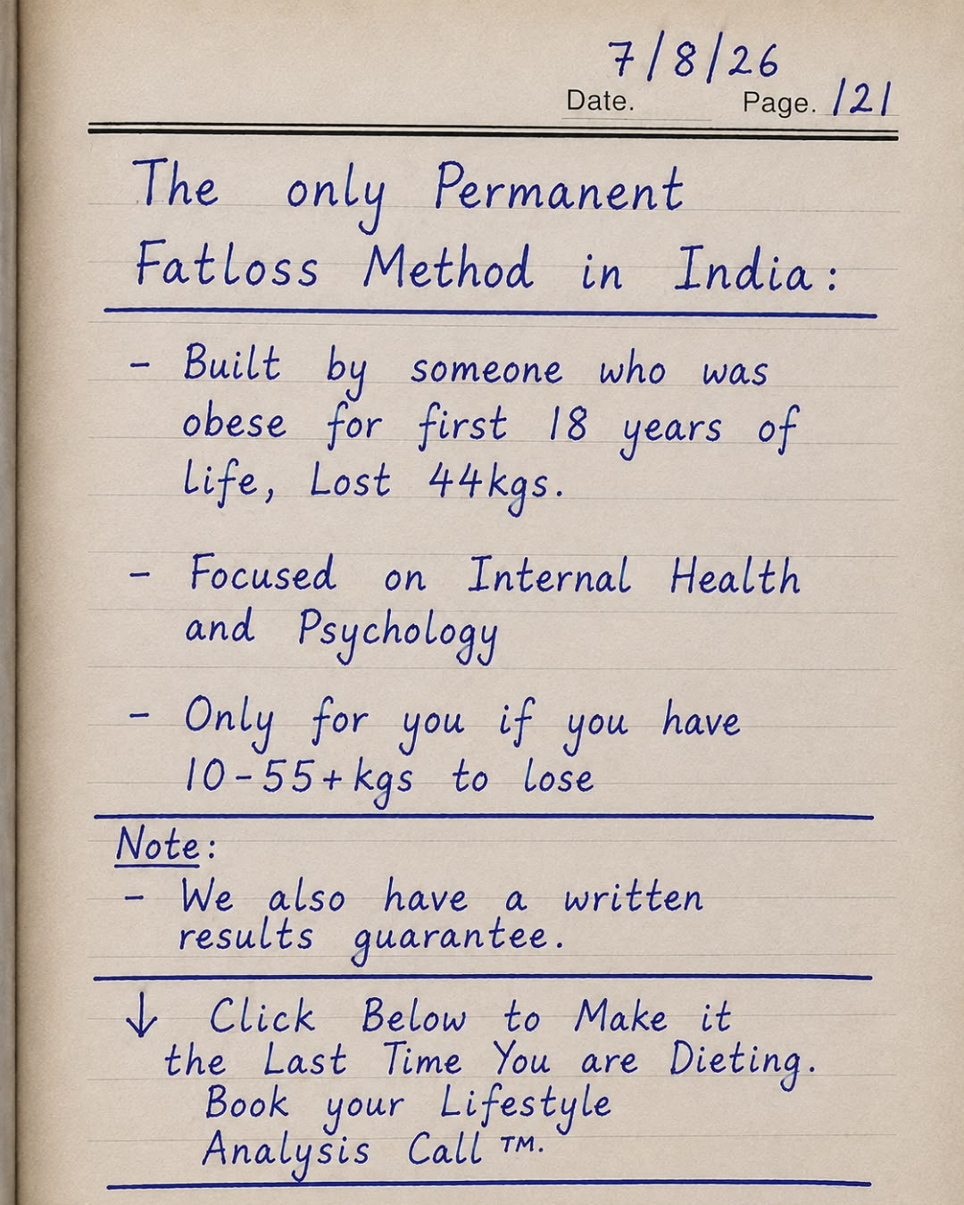 Yash Vardhan Swami Facebook ad