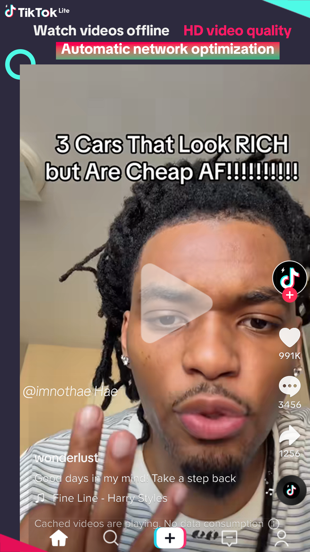 TikTok Lite Facebook ad