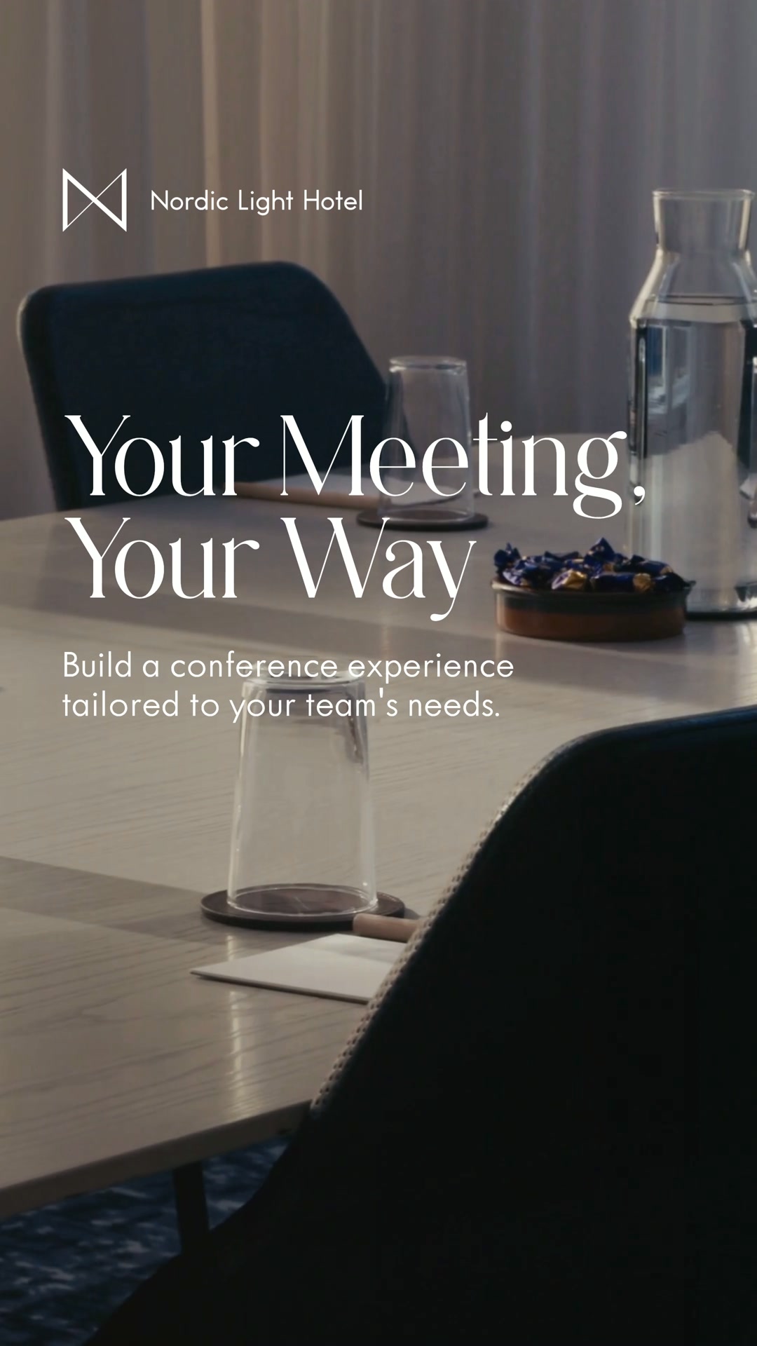 Nordic Light Hotel Facebook ad: Customize Your Conference Day