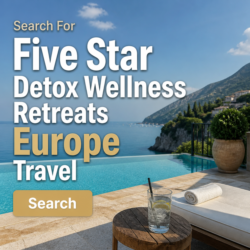Inner Glow Health Facebook ad: Search for Five star detox wellness retreats europe travel