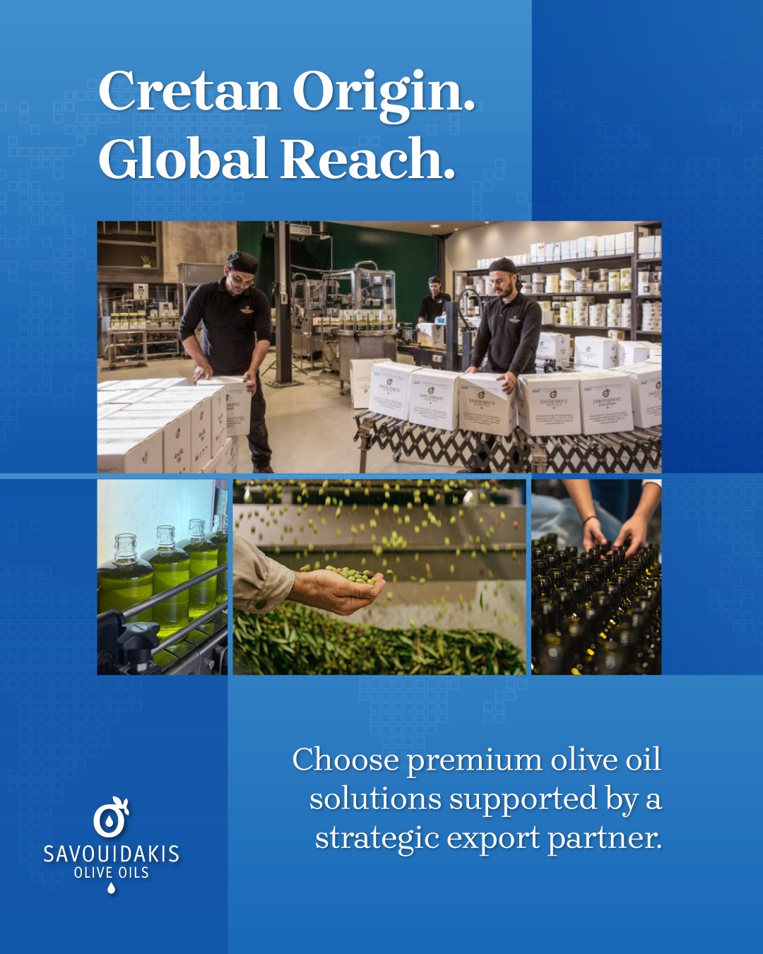 Savouidakis - Olive Oils Facebook ad: At Savouidakis S.A., we deliver premium olive oil…
